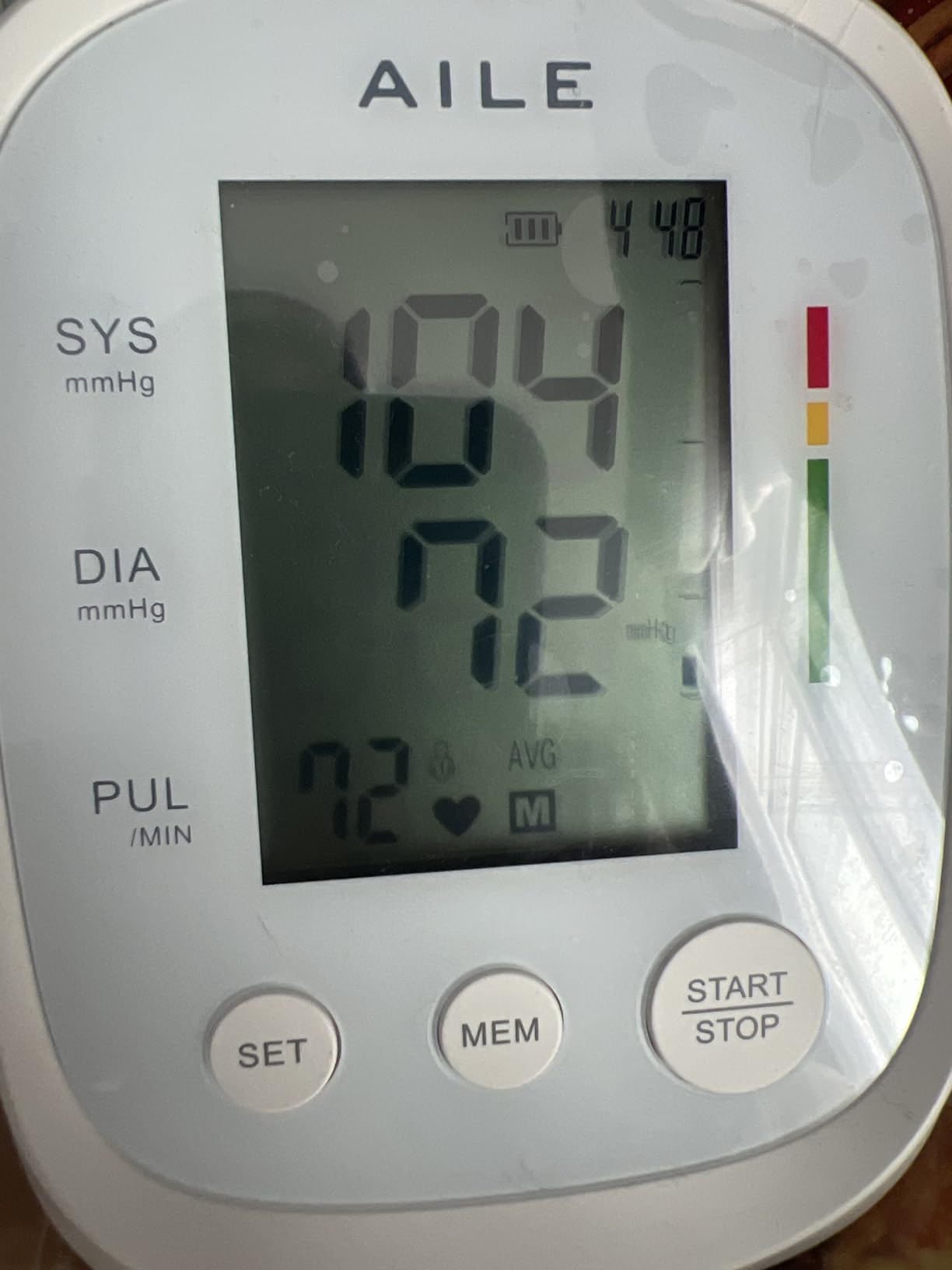 AILE FDA Cleared Blood Pressure Monitor - Home Monitoring 2x99 Memory Track customer photo 2