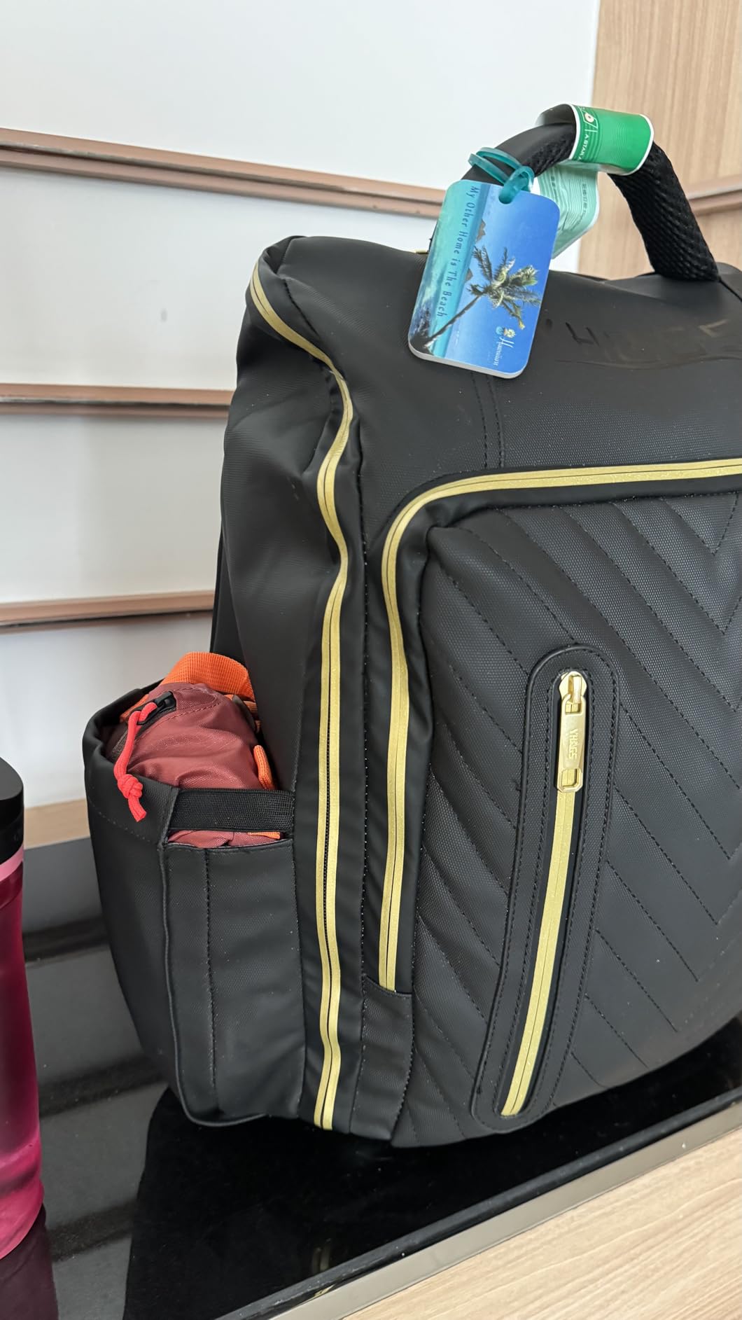 Rolling Backpack with Wheels, Waterproof Wheeled Backpack with USB Ports for Men Women, 15.6 Inch Travel Laptop Backpack with Wheels for Adults, Roller Carry-On Luggage Bag for Business Work customer photo 2