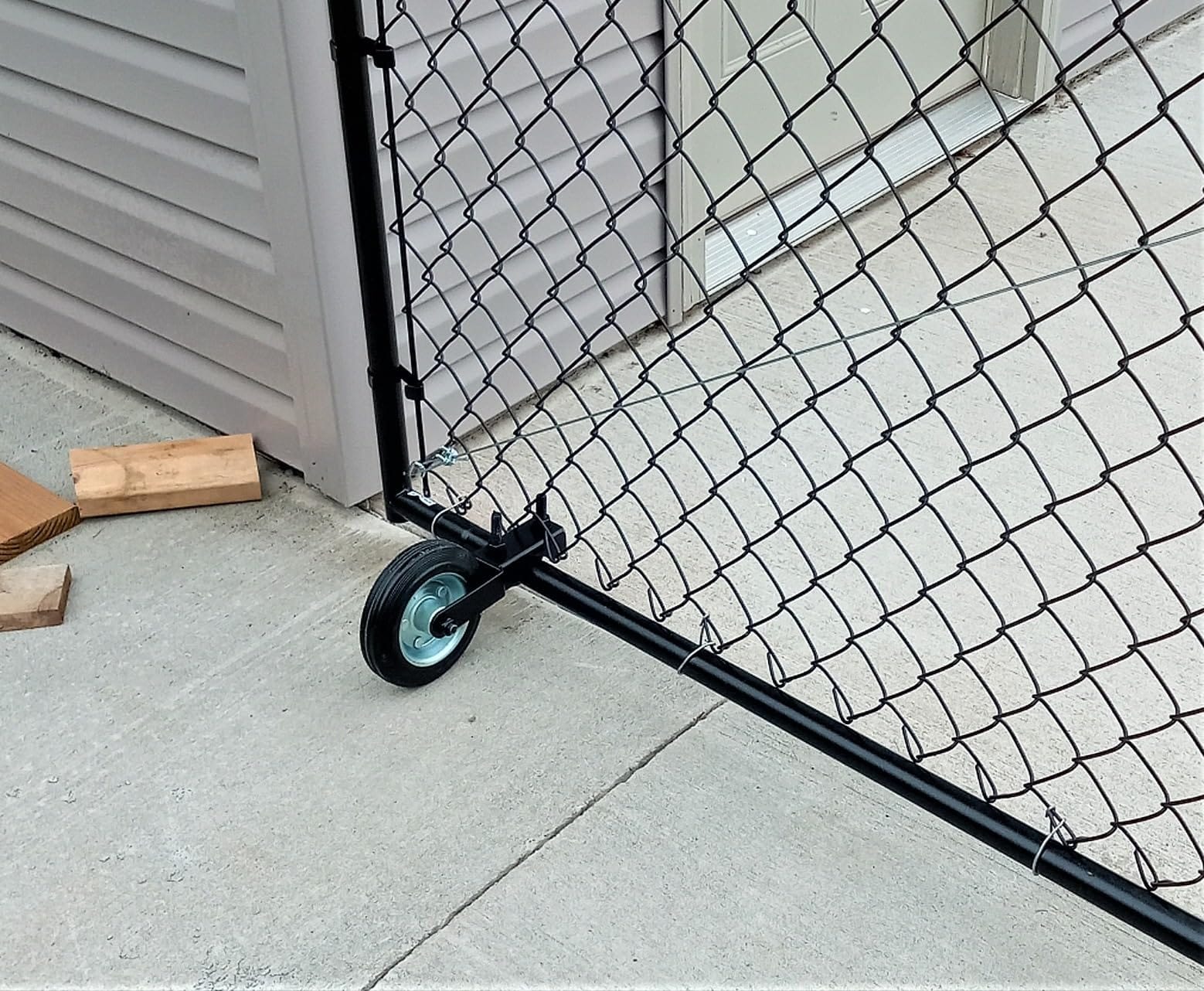 HILLMASTER 6 Inch Gate Wheel Gate Caster Kit with 1-5/8