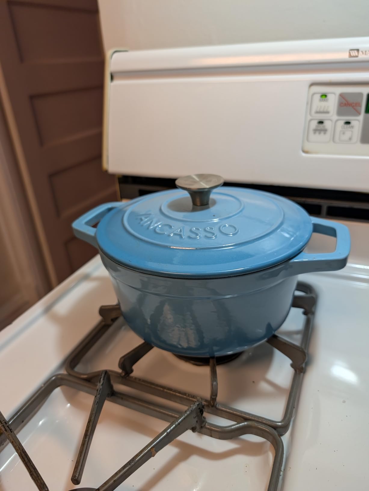 vancasso 9.3 Qt Oval Enameled Cast Iron Dutch Oven with Lid, Green customer photo 2