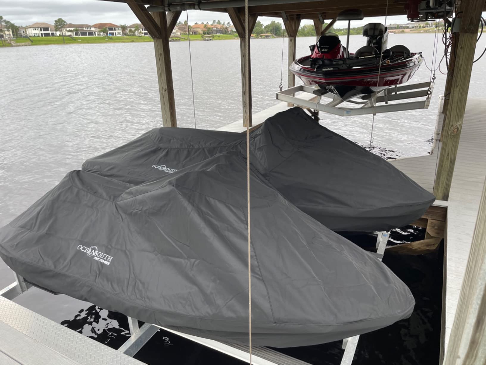 Oceansouth SEA-DOO Wake PRO 230 Jet Ski Cover - Custom Fit PWC Cover - Trailerable & Storage - Waterproof, UV Resistant, Breathable Marine Fabric customer photo 1
