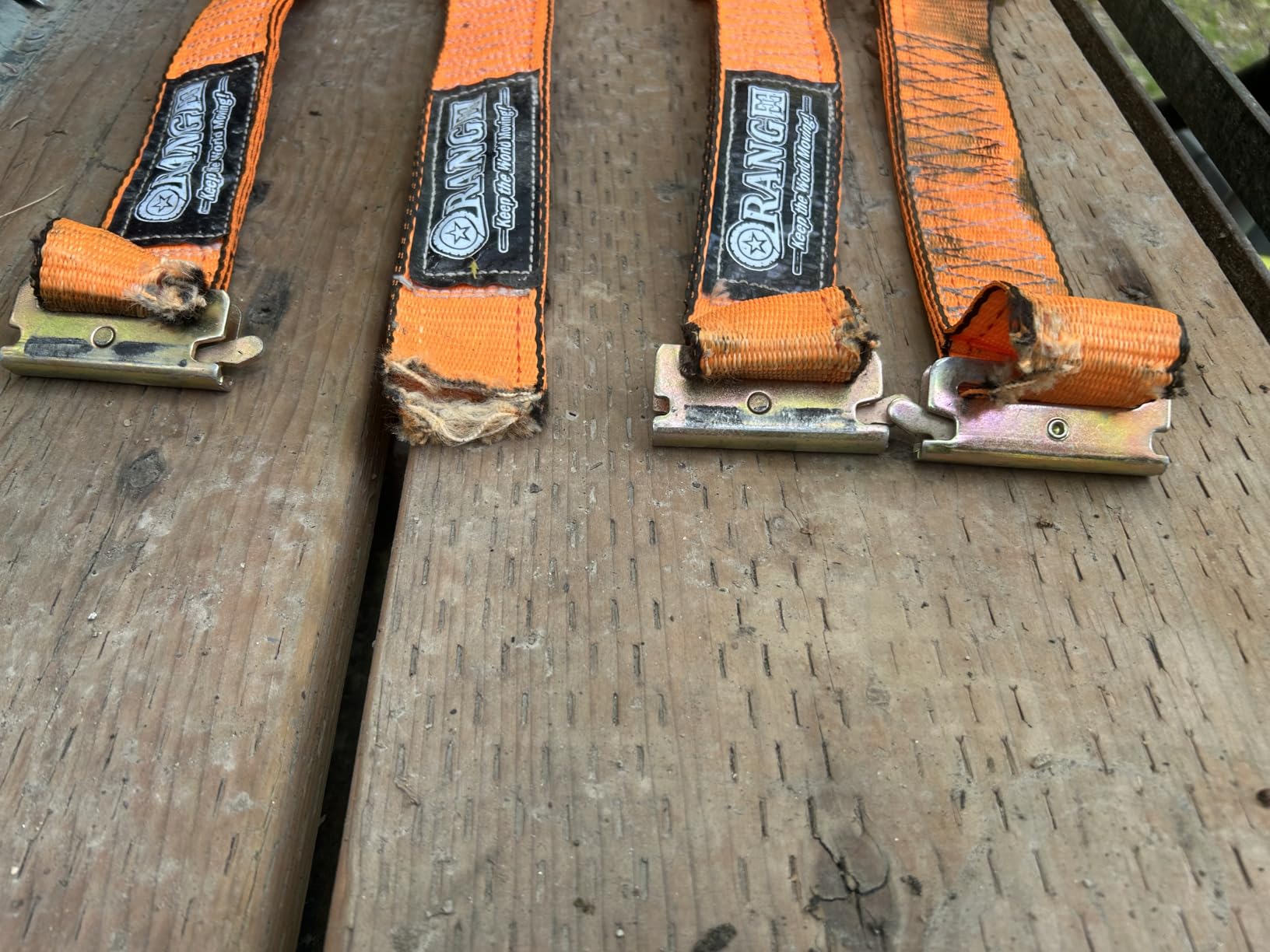 ORANGEE 4 Pack E Track Ratchet Strap, 2