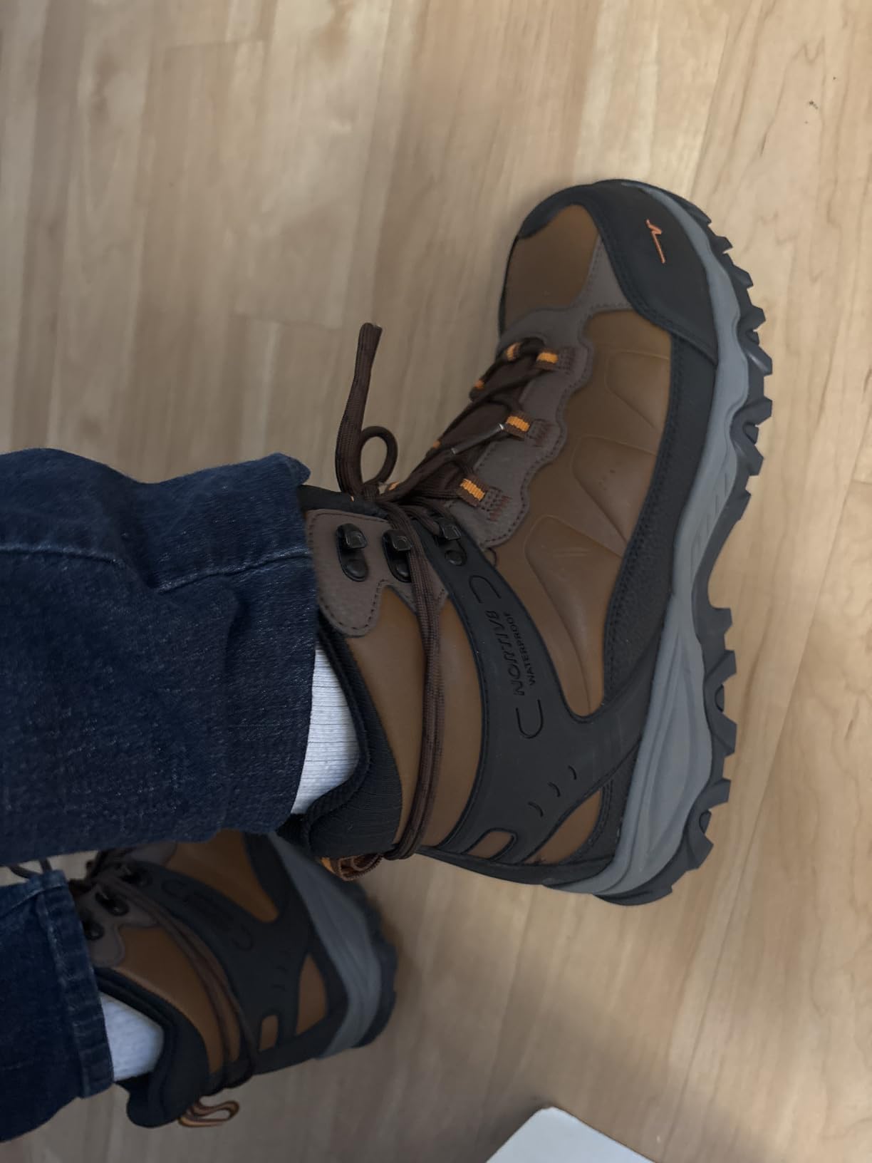 NORTIV 8 Men's Waterproof Steel Toe Work Boots customer photo 1