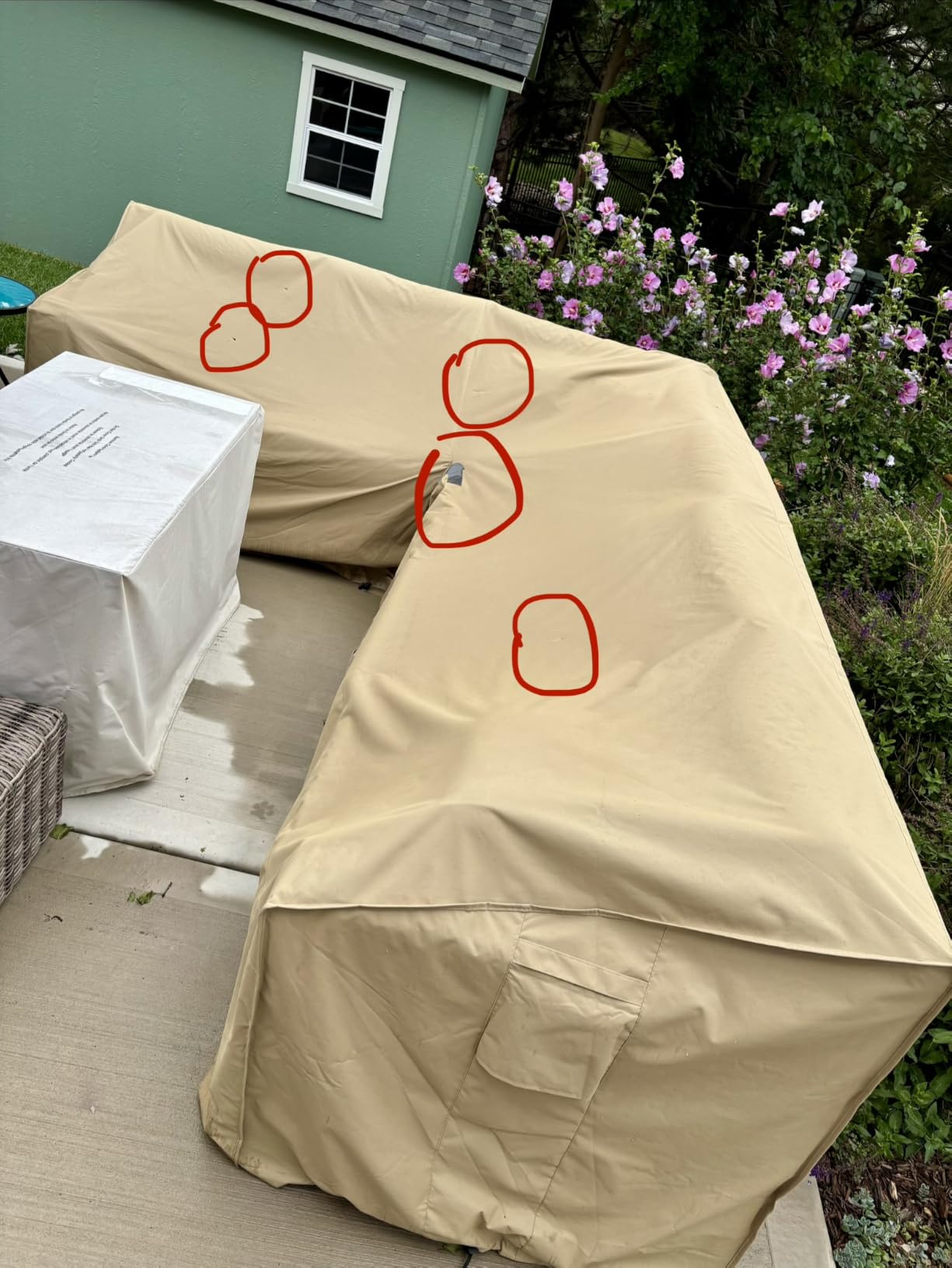 Heavy Duty Outdoor Sectional Sofa Cover, 115
