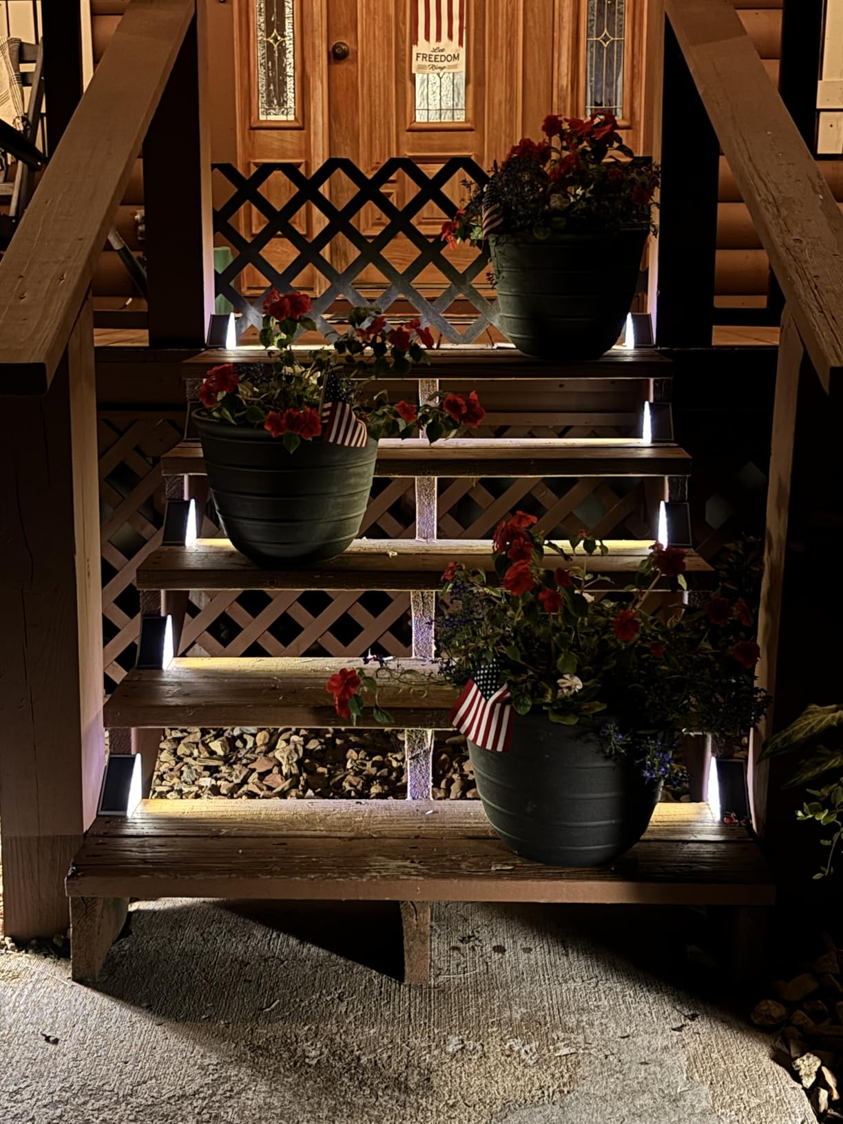 NIORSUN Solar Step Lights,6 Pack Warm White Solar Stair Lights Outdoor Waterproof IP67 Auto On Off,Solar Lights for Steps,Stair,Patio,Yard,Porch,Front Door,Sidewalk,Deck Decor customer photo 2