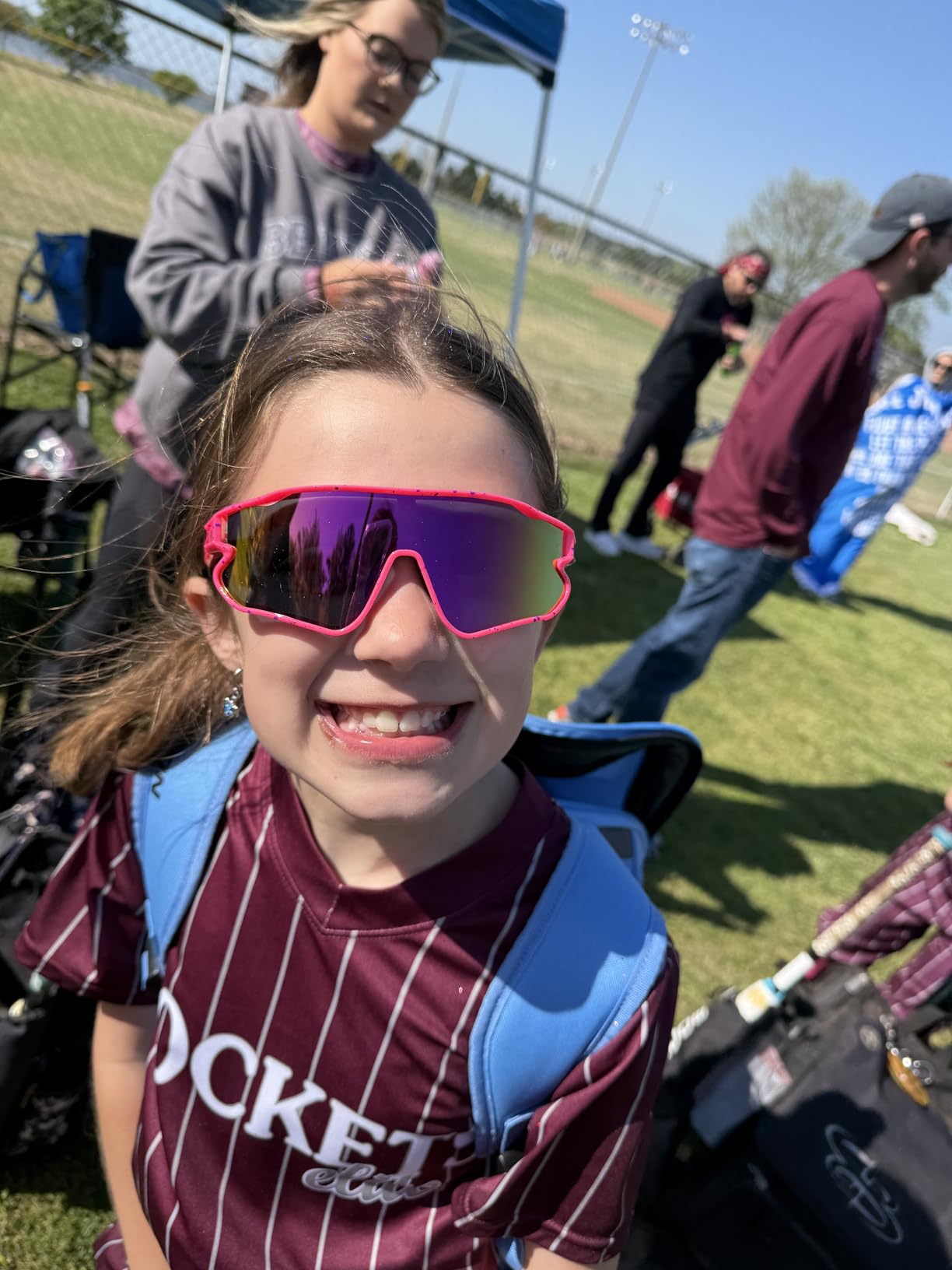 DUCO Kids Polarized Sports Baseball Sunglasses – Ages 8-16, UV Protection customer photo 2