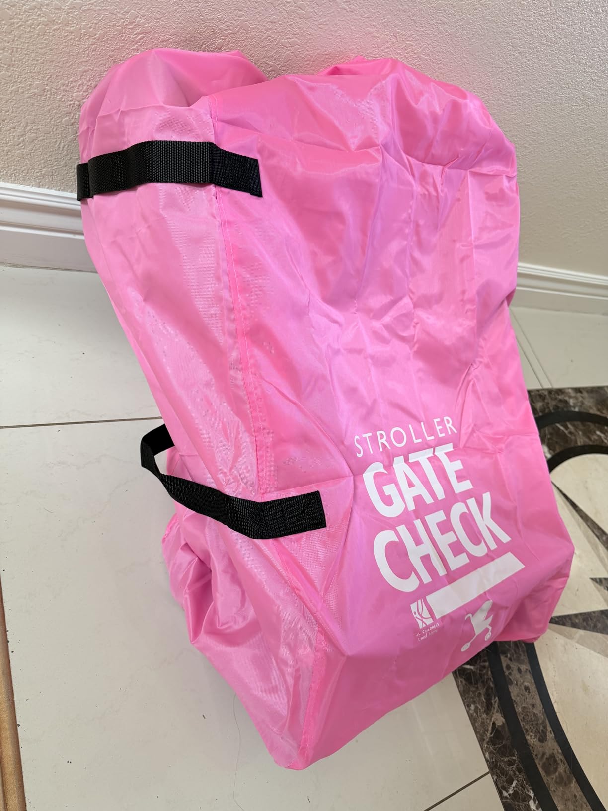 J.L. Childress Gate Check Travel Bag for Single & Double Strollers, Black customer photo 2
