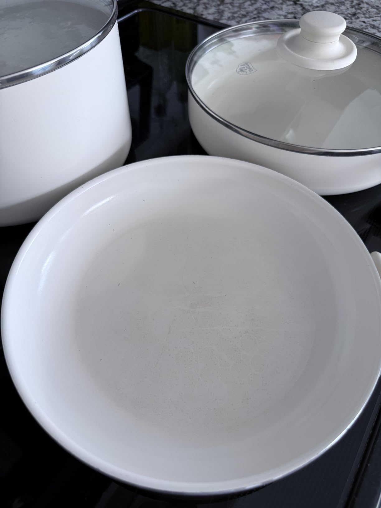 GreenLife 16 Piece Ceramic Nonstick Pots & Pans Cookware Set, Gray customer photo 2