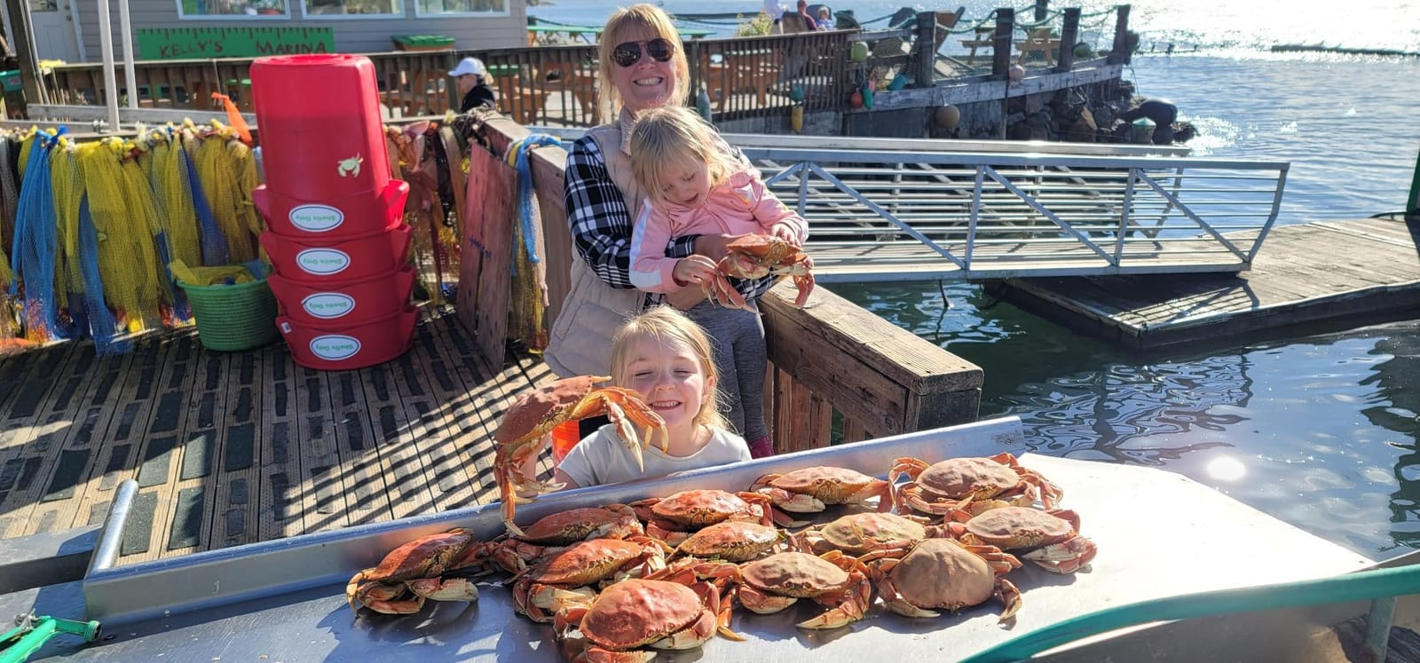 Heavy Duty Crab Pot Trap Pacific 3 Tunnel with 2 Doors (30''Dia-10''Tall) Crabbing Kit for Dungeness customer photo 2