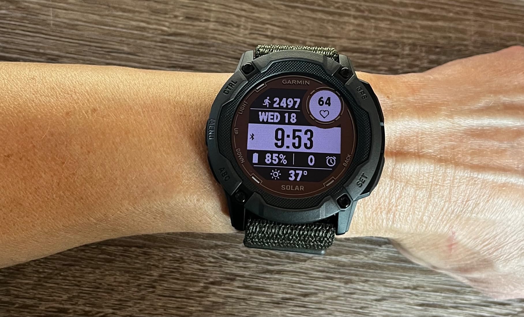 Garmin Instinct® 2X Solar Tactical, Rugged Outdoor Smartwatch, 50mm, Black customer photo 1