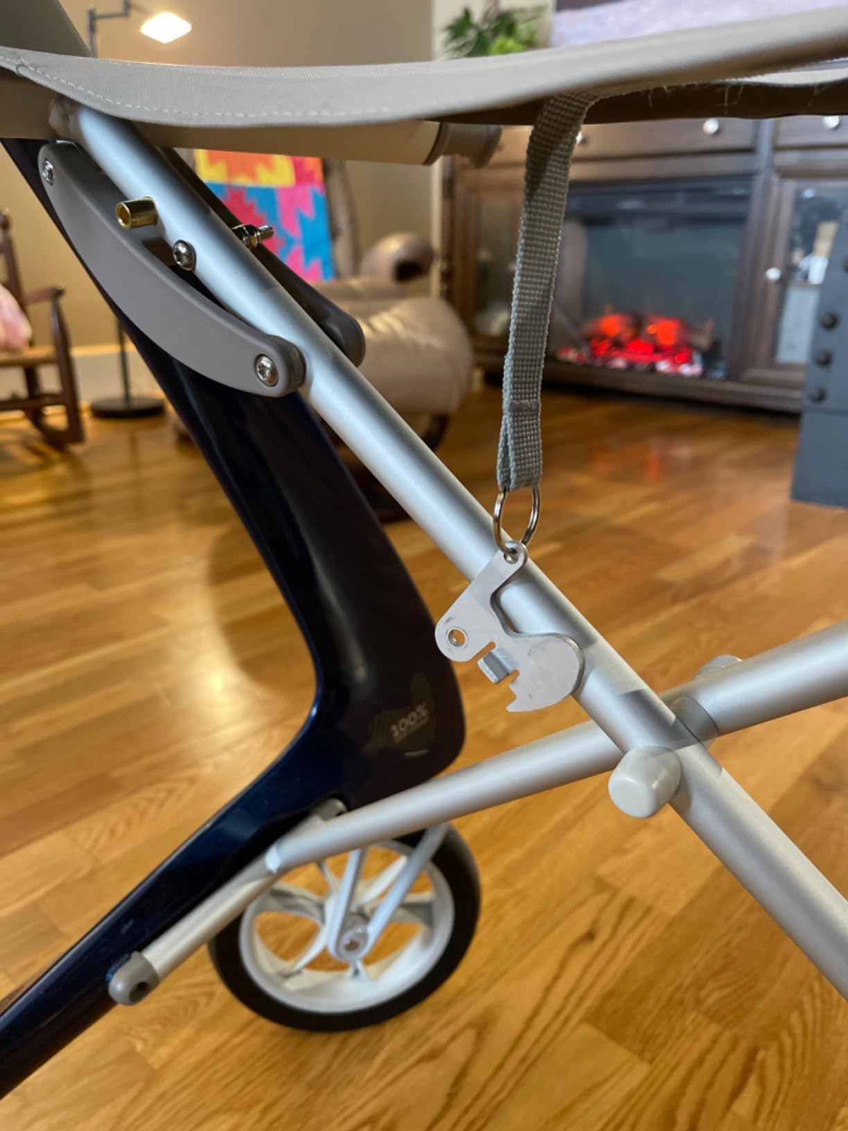byACRE Carbon Ultralight Rollator Walker, 10.6 lbs, Royal Blue, Regular customer photo 1