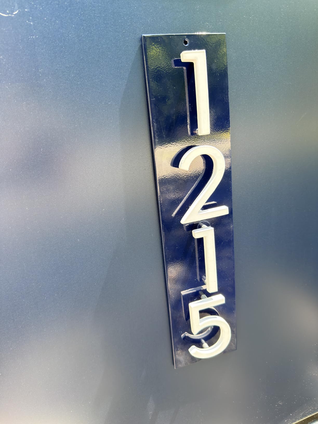 Montague Metal Products Floating Modern Number Address Plaque Sign USA Made | Horizontal, USA Made, Easy to Install, Aluminum, Custom Made, Weather Resistant, Multiple Colors, Multiple Sizes customer photo 2