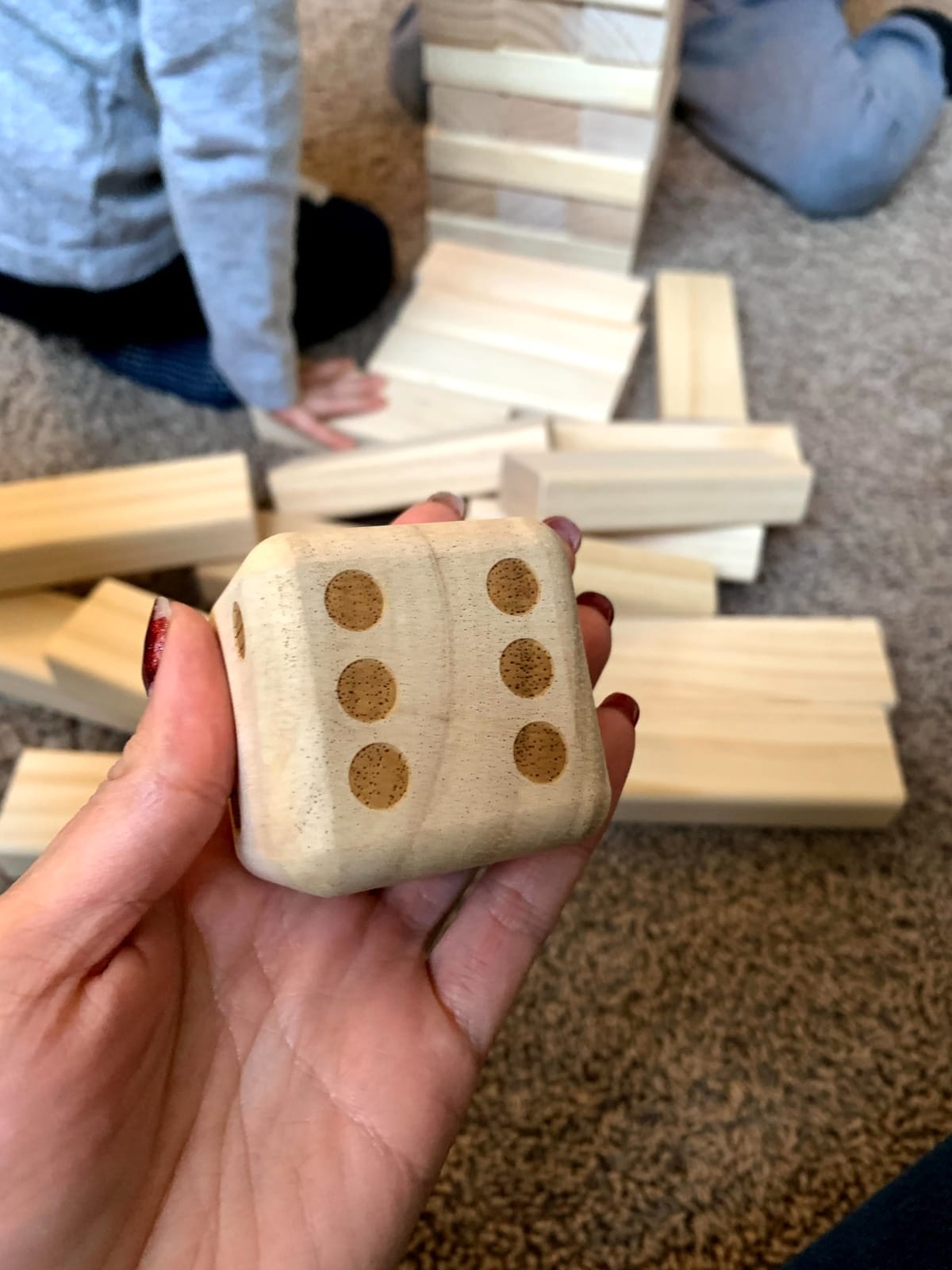GOROCK Giant Tumble Tower Games，60 Pcs Wooden Block Up to 5FT Stacking Game with Dice Scoreboard and Carry Bag ，Christmas Birthday Gift for Family Outdoor Indoor Party Camping Beach Lawn Games customer photo 1