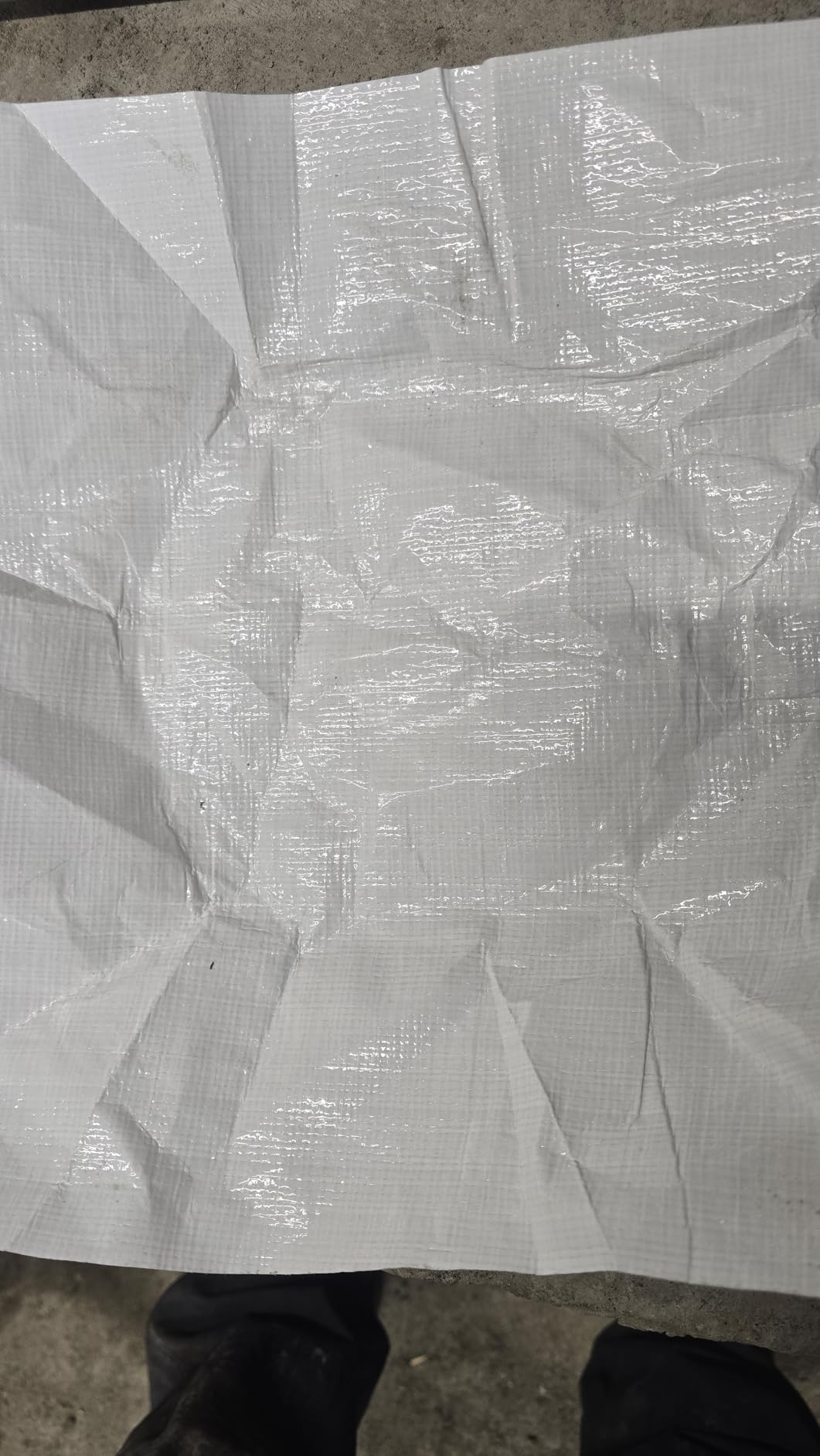 Whitecap - Woven Vapor Barrier - 20 Mil (12' x 100'), Thick Plastic sheeting, Drop Cloth Moisture Barrier Covering for Crawl Space Encapsulation, Life-Time Warranty customer photo 2
