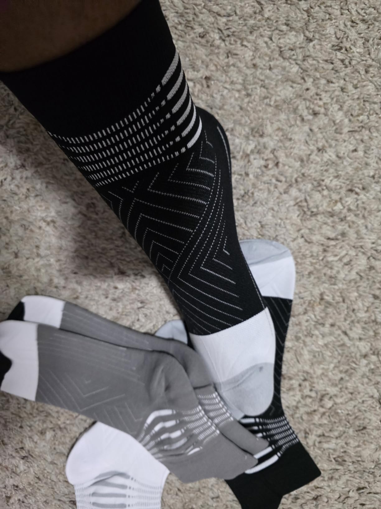 IRAMY Compression Ankle Support Socks Women - Wicking, Cushioned Athletic, Plantar Fasciitis Relief 2/3/6 Pairs customer photo 2