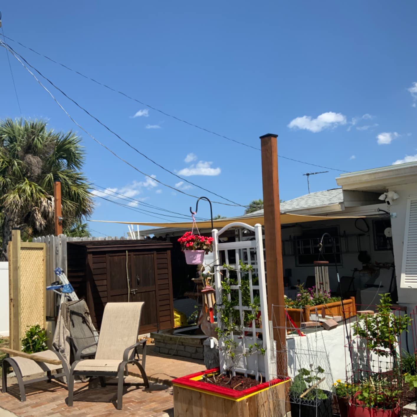 ColourTree Super Ring 26' x 26' x 26' Green Triangle Sun Shade Sail, Commercial Grade UPF50 Canopy, Reinforced Corners & Edges, 260 GSM Fabric Heavy Duty -5 Years Warranty (We Make Custom Size) customer photo 1