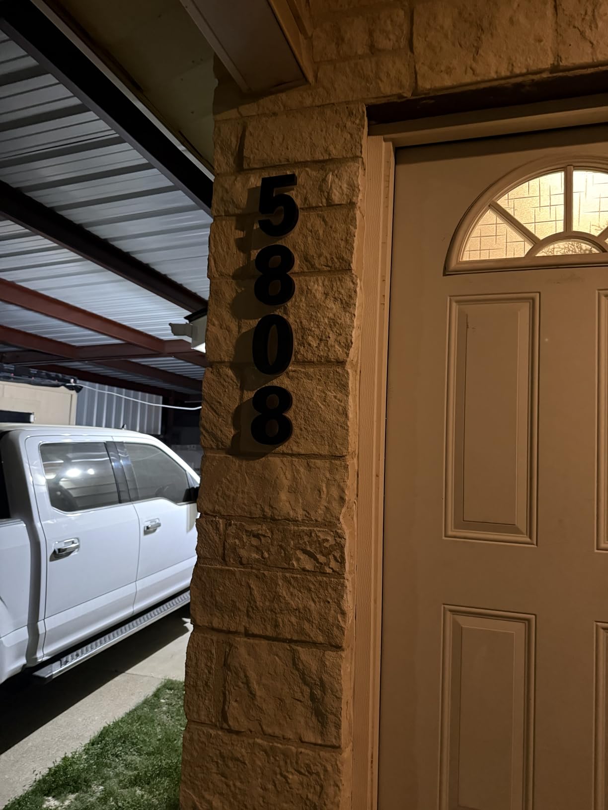 5 Inch Backlit House Numbers for Outside, Stainless Steel | LED Illuminated Home Address Number, Modern Lighted Address Signs for Houses, Restaurant, Waterproof (5 Inch, Number 6) customer photo 2