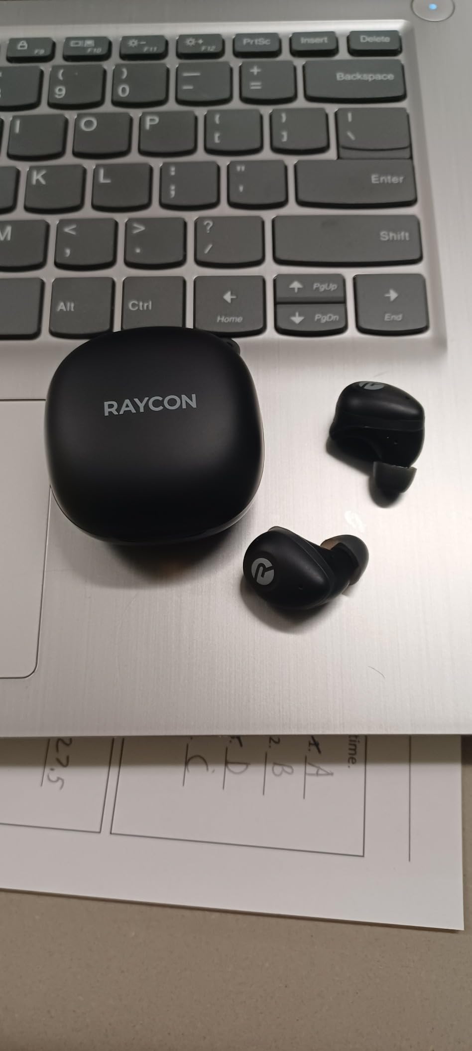 Raycon Fitness Bluetooth Wireless Earbuds + Microphone with Active Noise Canceling, Sweat & Water-Resistant Earphones, Running Headphones, Ear Buds Wireless Bluetooth 56 Hours Playtime (Black) customer photo 2