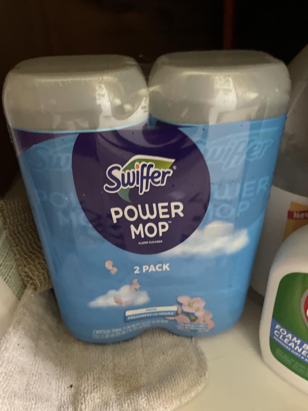 Swiffer Power Mop Refill Solution, Floor Cleaner for Mopping Tile, Vinyl, Laminate, Wood in Home, Bathroom, Kitchen, All Purpose Multi-Surface Solution for Floor Cleaning, Lavender Scent, 50.6oz customer photo 2