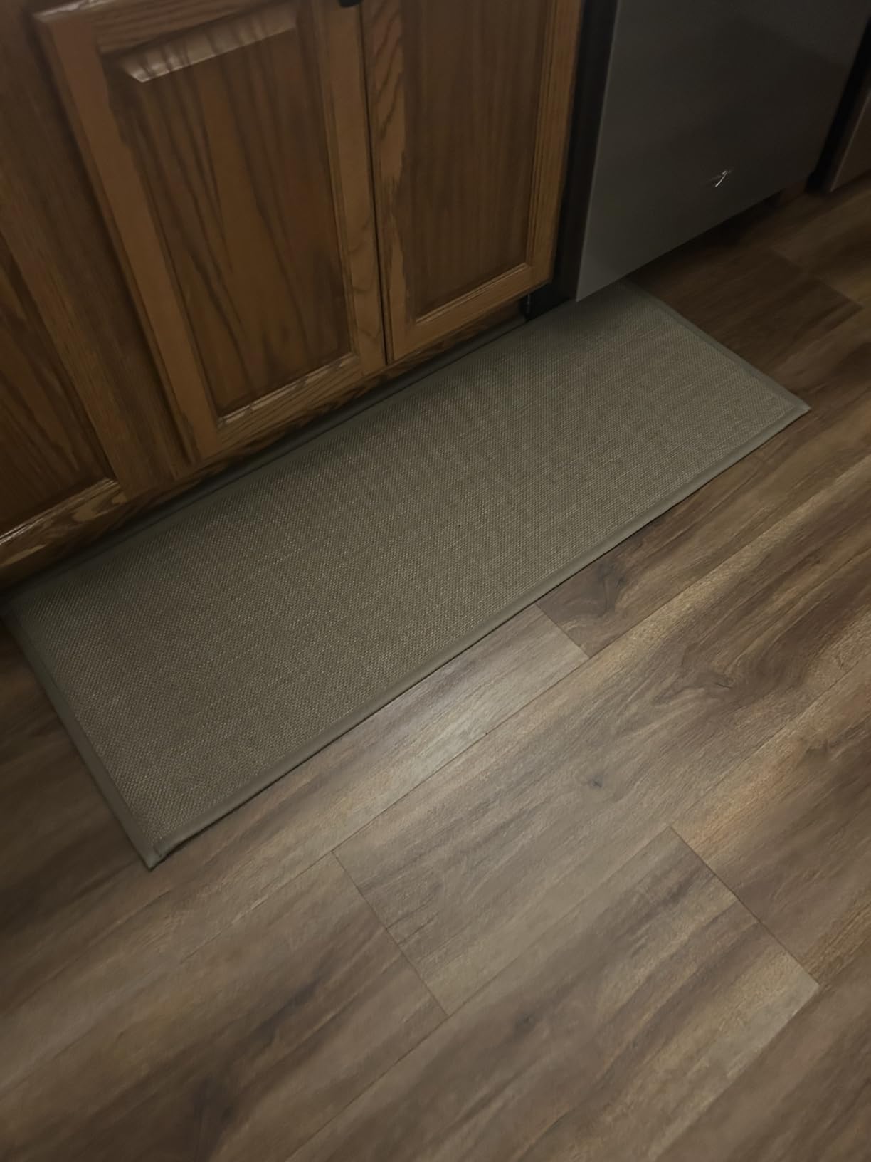 SUMLANS Kitchen Mat Set of 2 PCS, Cushioned Non Slip Rugs for Kitchen Floor, Absorbent Runner Comfort Standing Mats Washable for Kitchen, Office, Home (Brown, 17.3