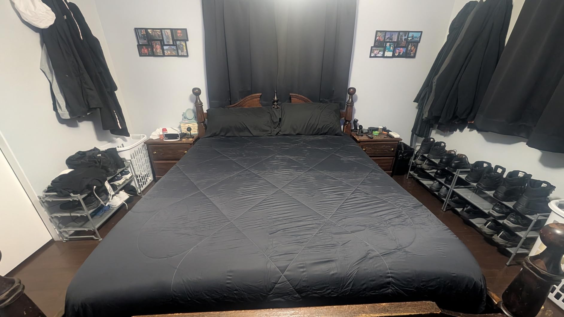 HOMFINE Cooling Comforter for Hot Sleepers Queen, Gray 90