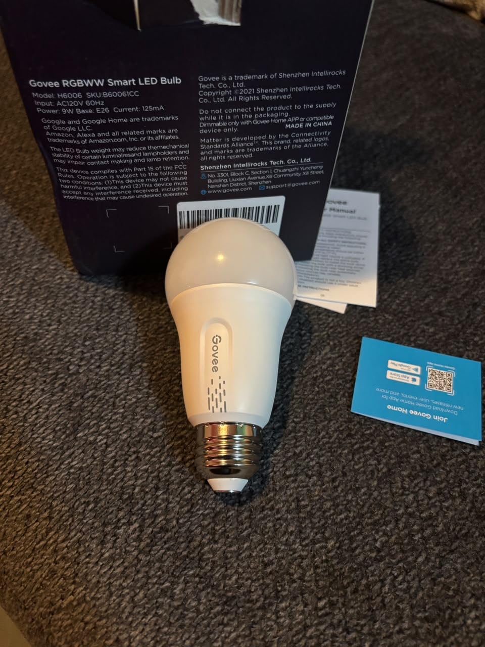 Govee LED Smart Light Bulbs, 1000LM RGBWW A19 75W E26 Base 2 Pack customer photo 2