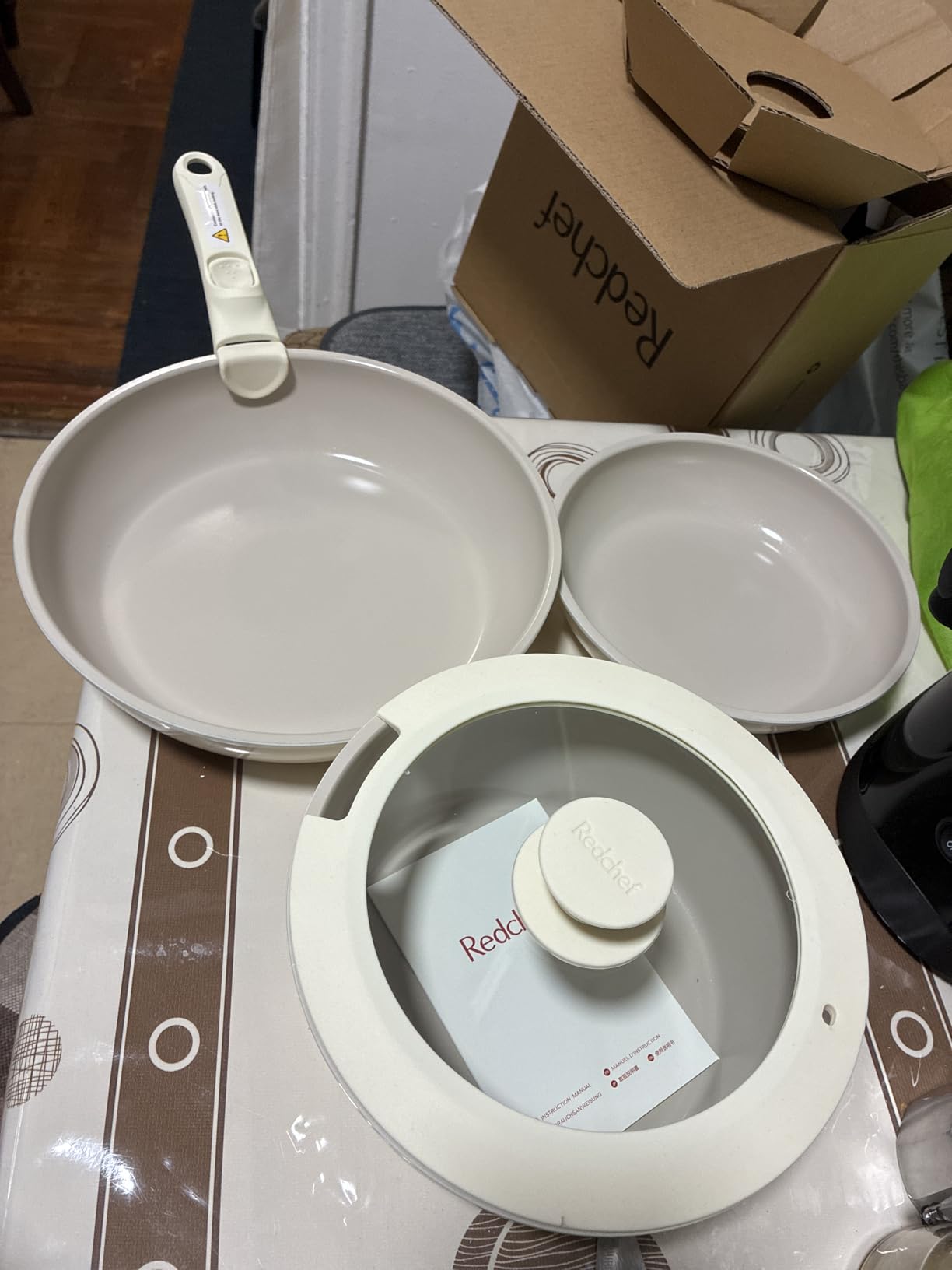 Redchef Ceramic Pots and Pans Set Non Stick, Detachable Cookware Set 5 Pcs customer photo 2