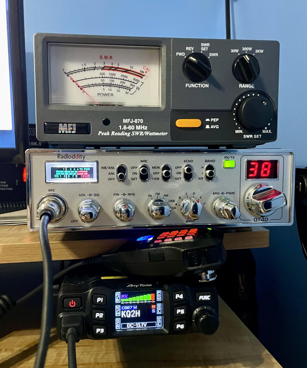 Radioddity QT40 10 Meter Mobile Ham Radio SSB/AM/FM/PA 40W, NOAA Alert | Digital Clear Noise Reduction Amateur Transceiver, CTCSS/DCS for Trucks, Road Trips, with USB Programming Cable customer photo 2
