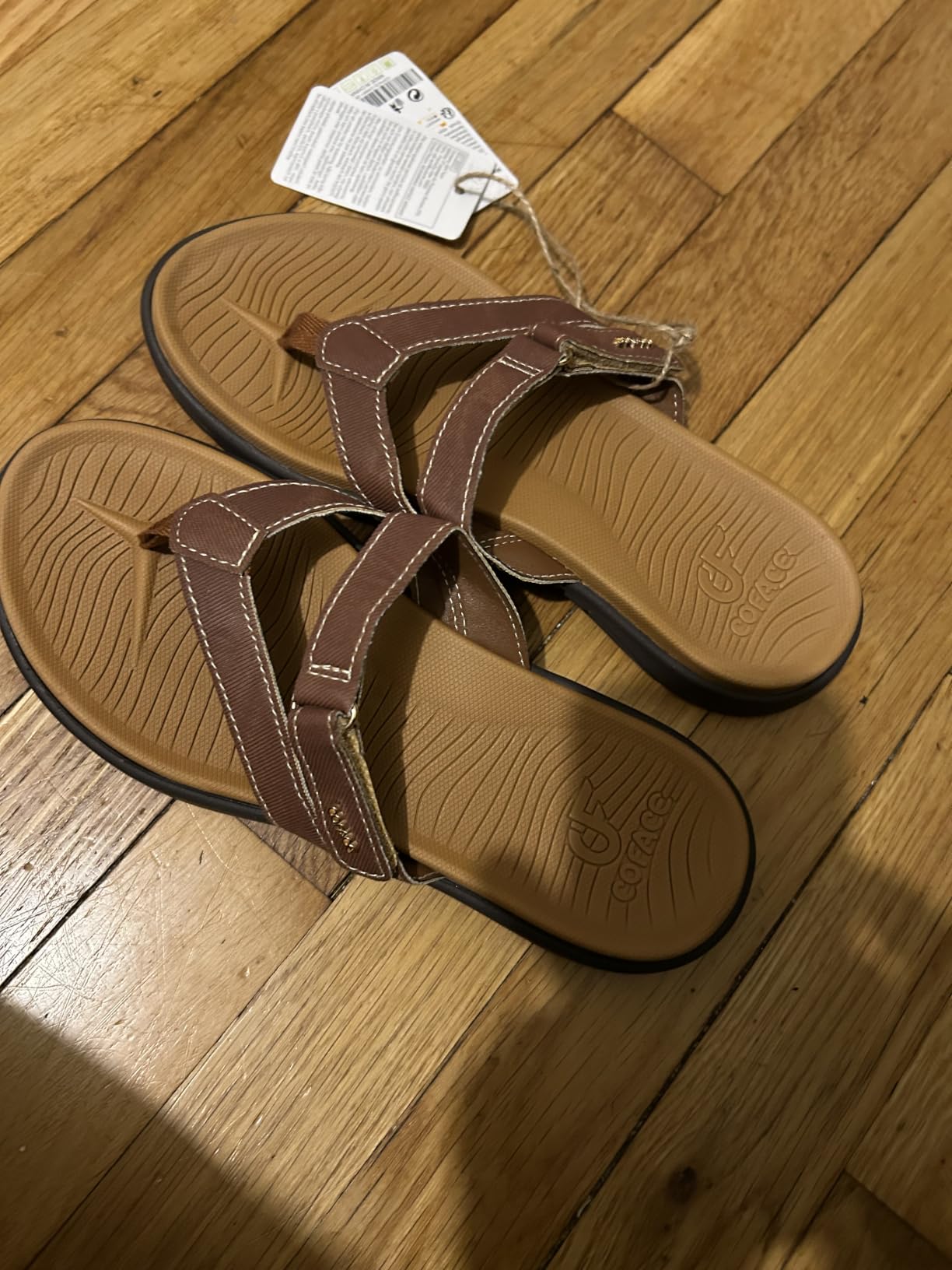 COFACE Womens Orthopedic Flip Flops Arch Support Yoga Walking Thong Sandals customer photo 1