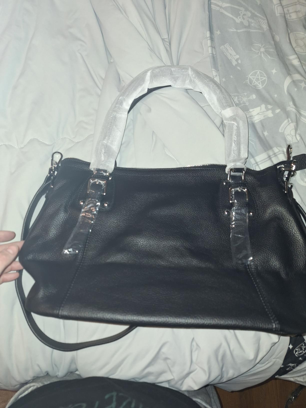 HESHE Leather Purses and Handbag for Women Shoulder Bag Tote Top Handle Bag customer photo 1