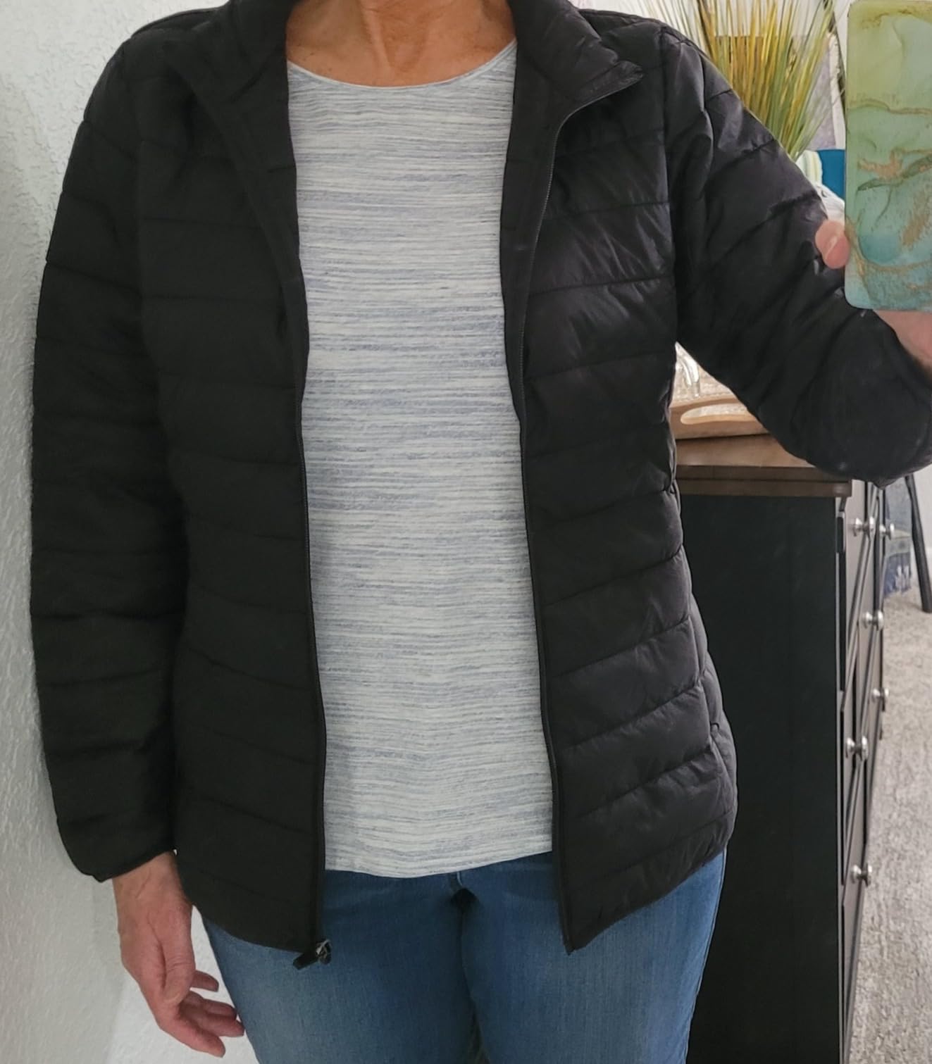 TACVASEN Women's Puffer Jackets Quilted Packable Lightweight Zip Up Coats customer photo 1