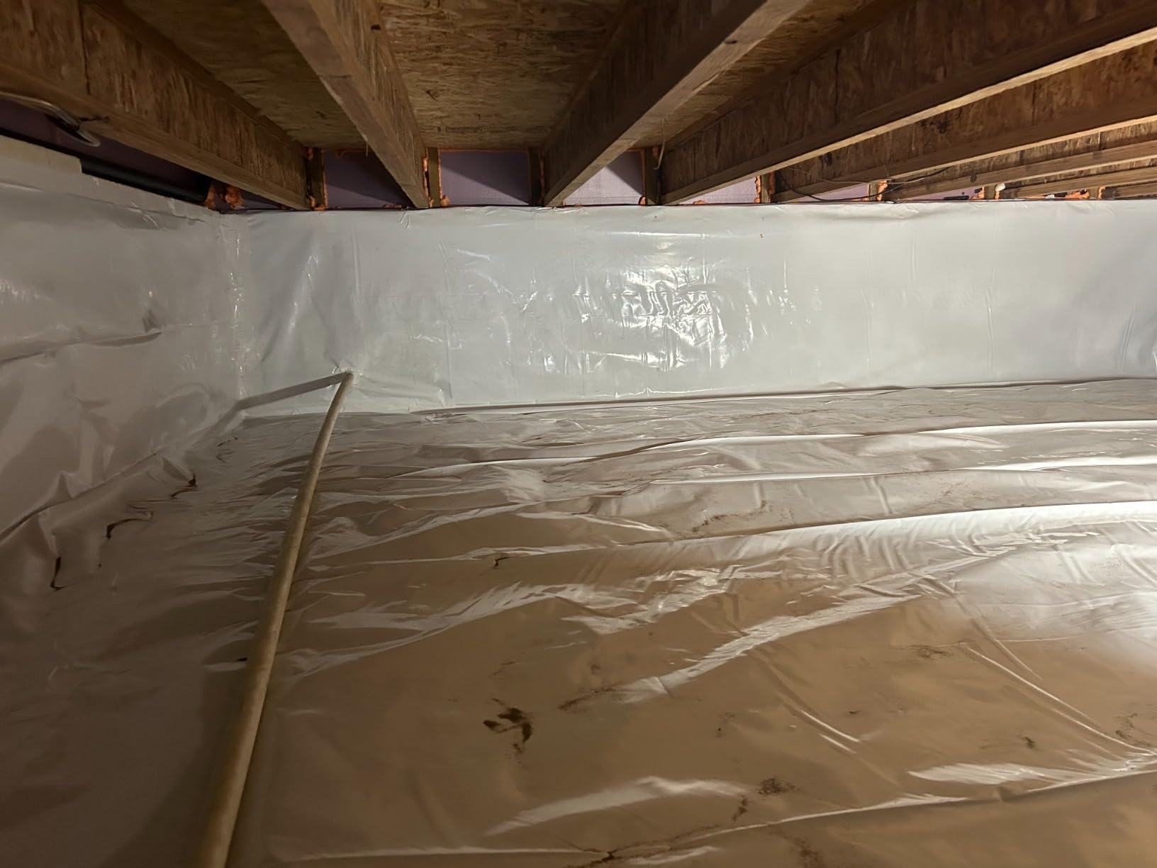 Crawl Space Vapor Barrier, 10 Mil 10x100' Black/White Panda Film customer photo 2