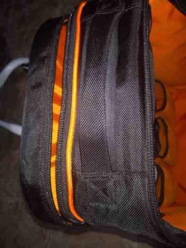 KLEIN TOOLS 62805BPTECH Laptop Backpack Tool Bag, 28 Pockets, Black/Orange customer photo 2