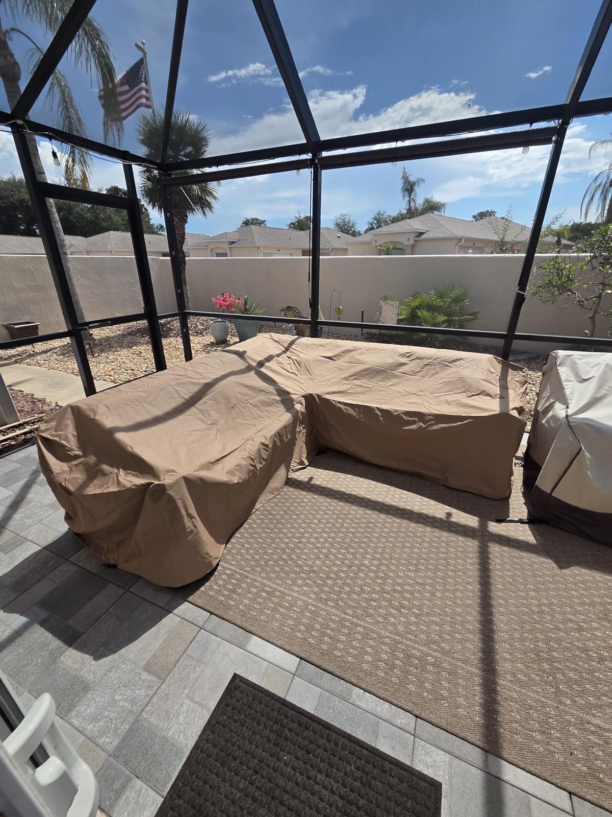 iBirdie Outdoor Sectional Cover for 85 x 85 inch L-Shaped Couch Sofa customer photo 1