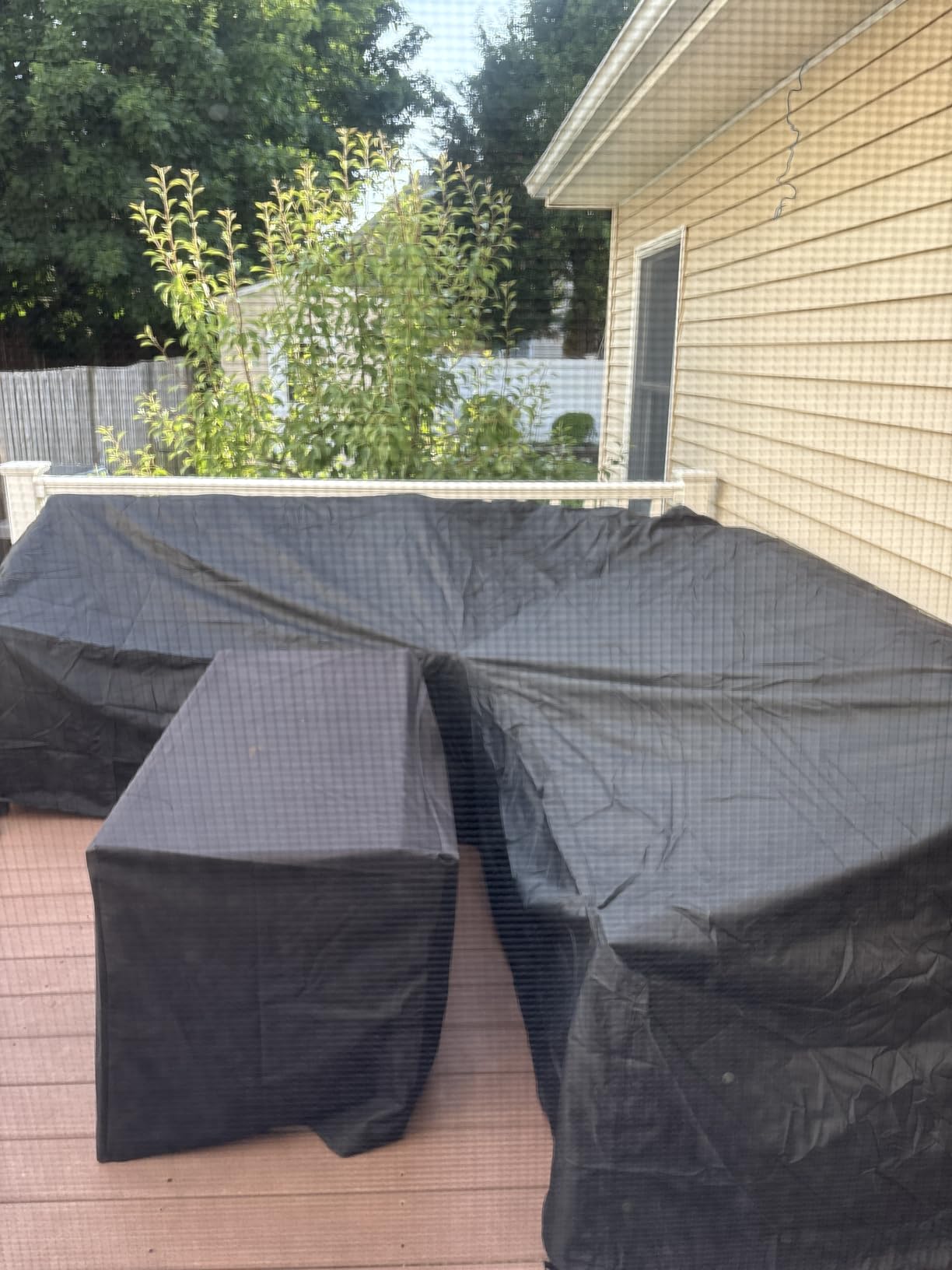 iBirdie Outdoor Sectional Cover for 85 x 85 inch L-Shaped Couch Sofa customer photo 2
