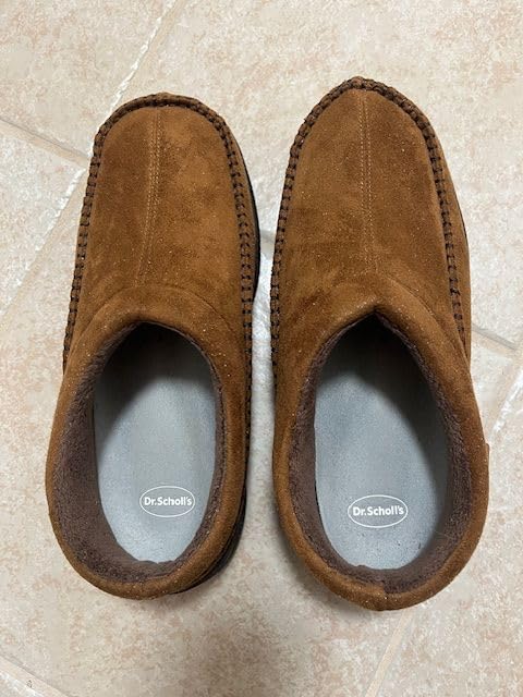 Zigzagger Men's Slip On Moccasin Slippers, Indoor/Outdoor Warm Fuzzy Comfy House Shoes, Fluffy Wide Loafer Slippers customer photo 2