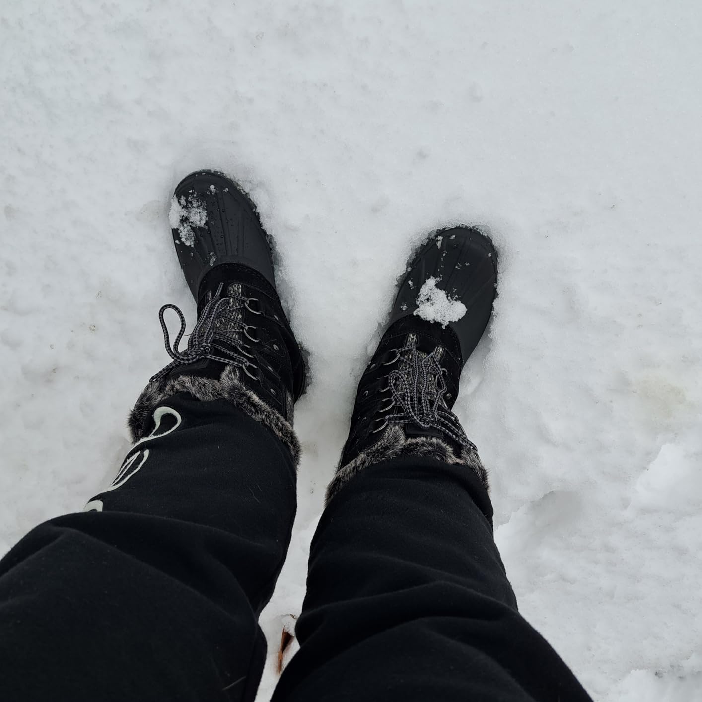 FREE SOLDIER Women's Waterproof Winter Cold Weather Snow Boots for Women Outdoor Fashion Duck Boots Comfortable Insulated customer photo 1