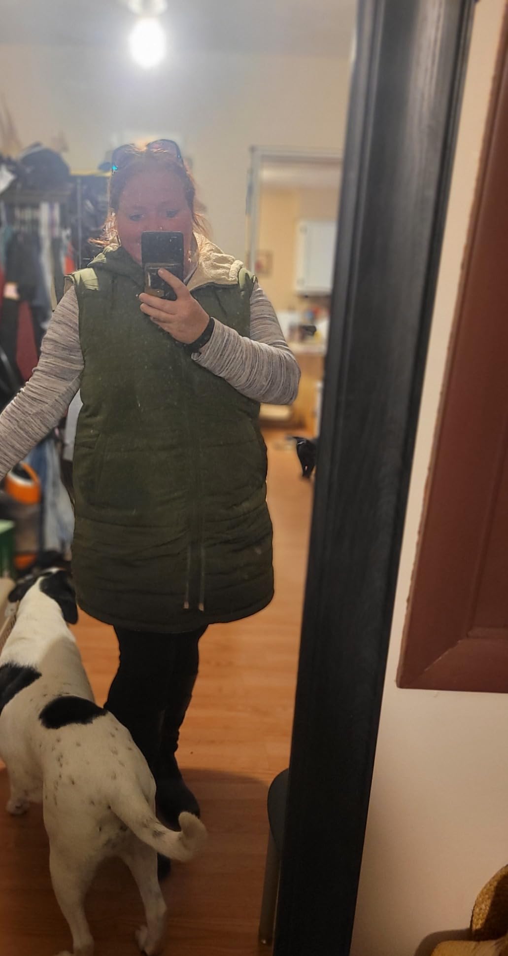 PRETTYGARDEN Women's Winter Reversible Fleece Long Vests customer photo 2