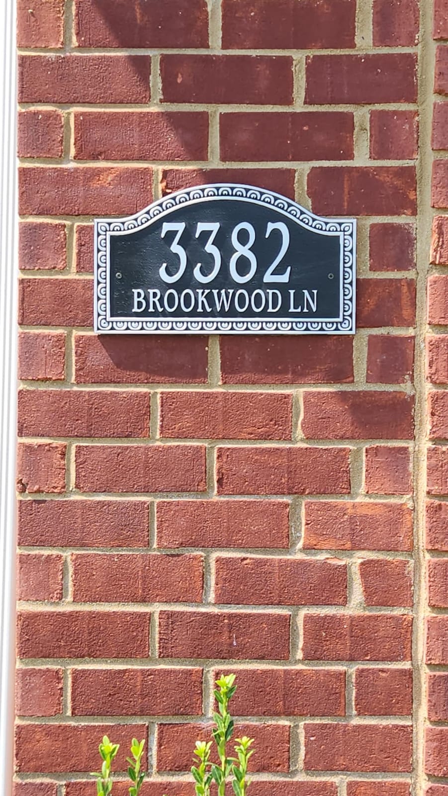 Personalized Address Plaque Sign Cast Metal - Custom House Number Plaque Sign,House Address Numbers for House Address Outside,Store,Yard,Garage,Apartment,Thick Rust-Free,Fade Resistant Reflective customer photo 1
