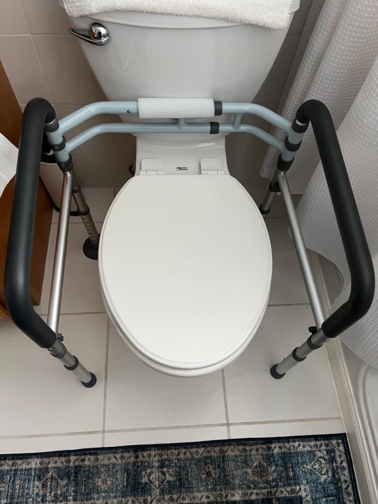 Toilet Safety Rails (300 LB), Toilet Handle Frame for Elderly customer photo 1