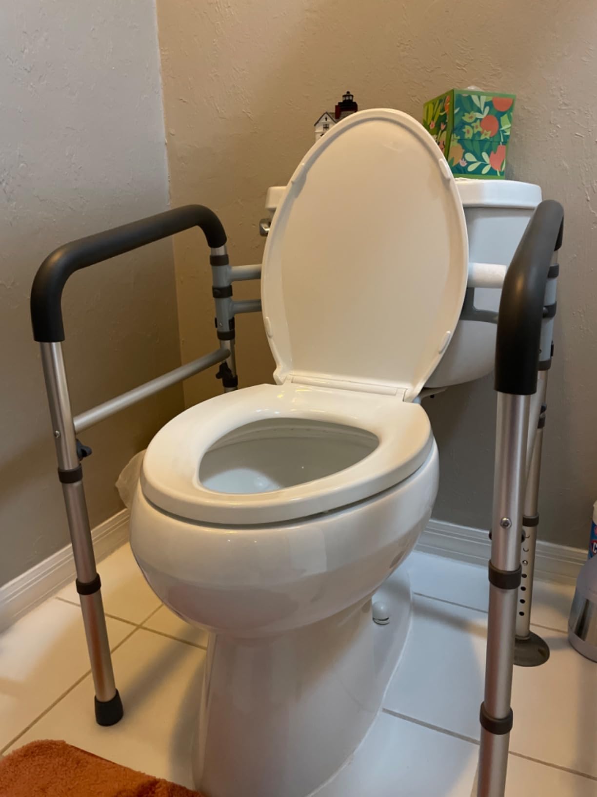Toilet Safety Rails (300 LB), Toilet Handle Frame for Elderly customer photo 2