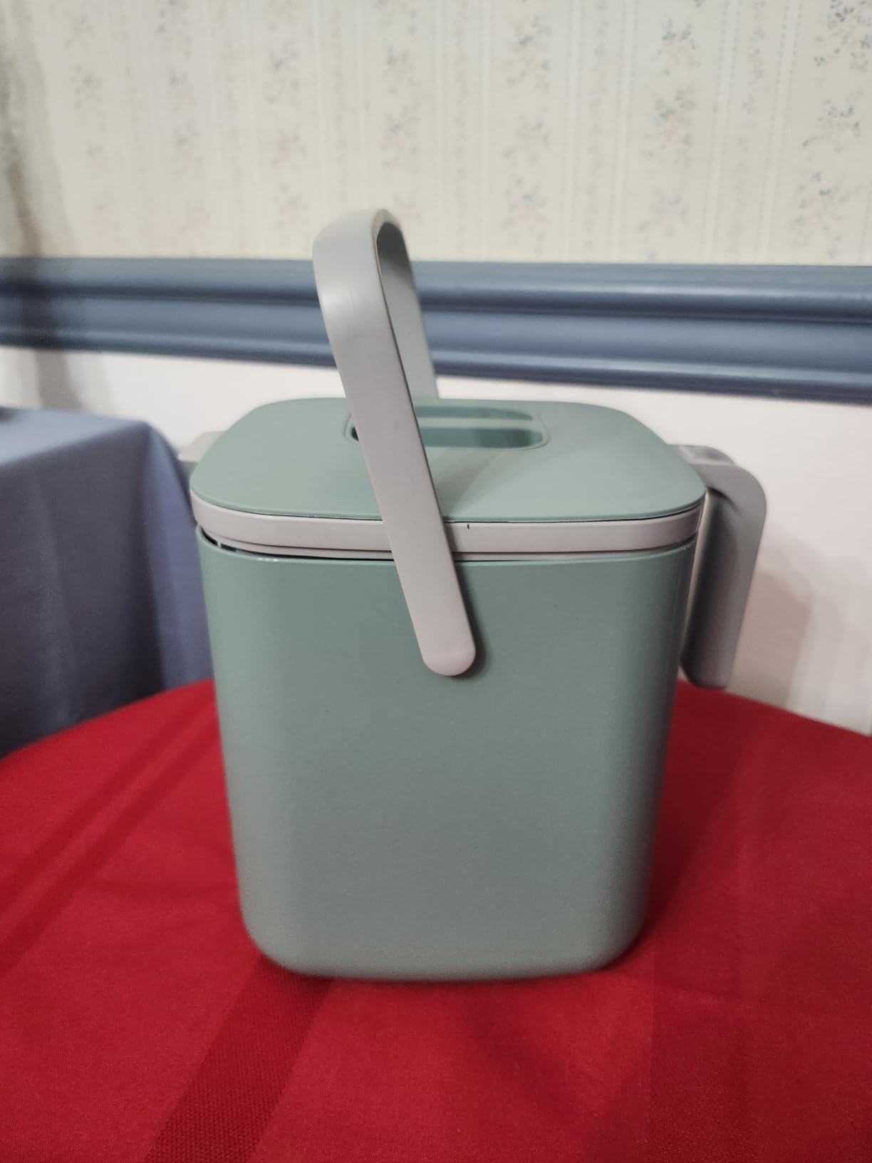 Blue Ginkgo Kitchen Compost Bin, 2.6L Countertop Compost Bin, Green | Odor-Tight. Filter-Free. Dishwasher Safe. customer photo 2