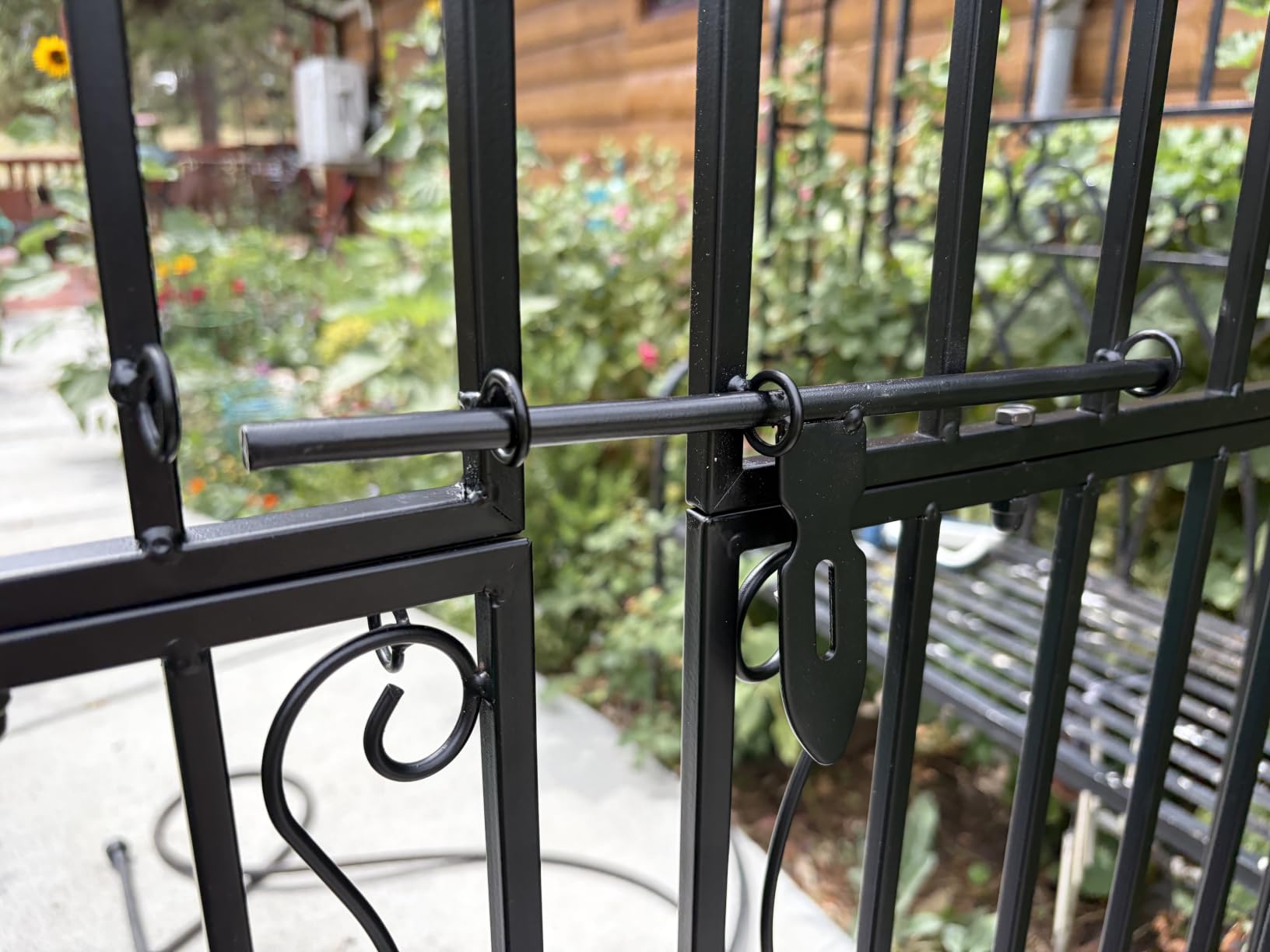 vidaXL Garden Gate Black 47.6