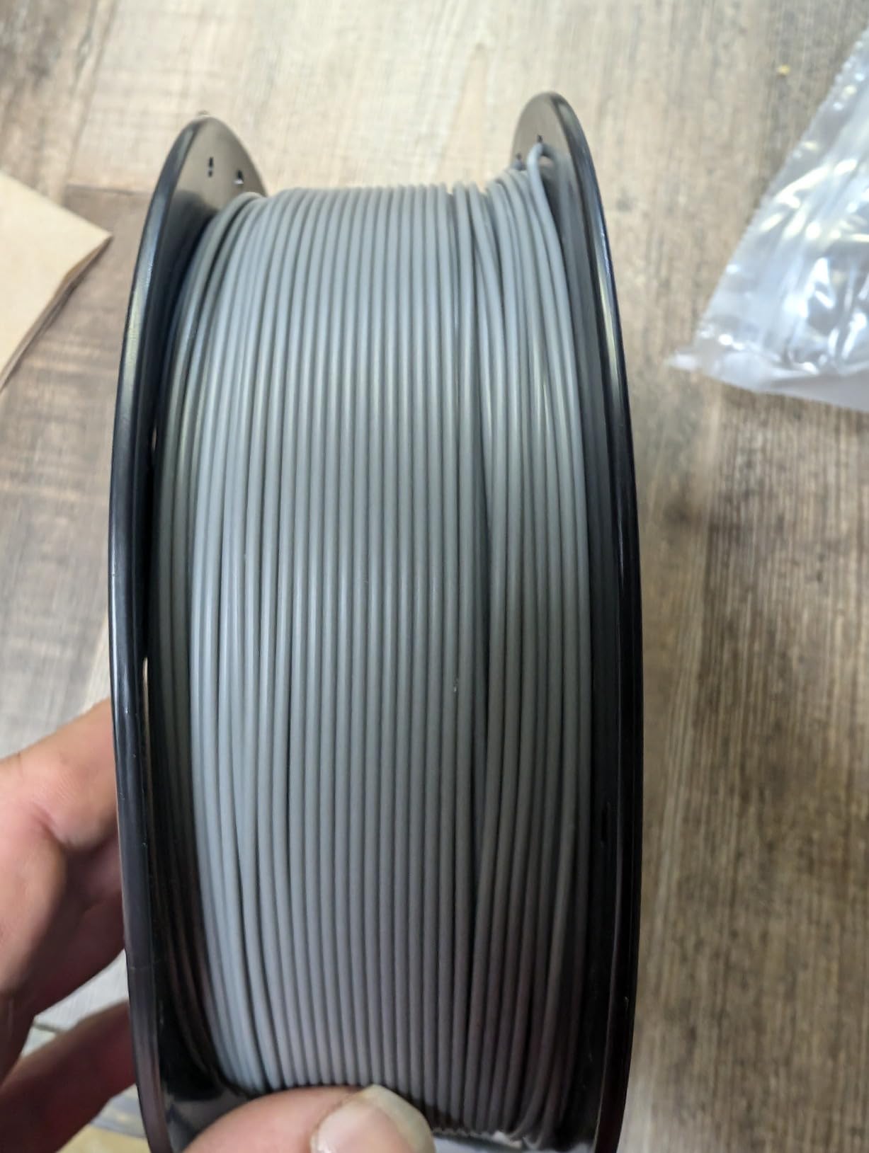 ANYCUBIC PLA Plus (PLA+) 3D Printer Filament 1.75mm, High Toughness 3D Printing Filament, Dimensional Accuracy +/- 0.02mm, Print with Most FDM 3D Printers, 1KG Reusable Spool, Texture Gray customer photo 1