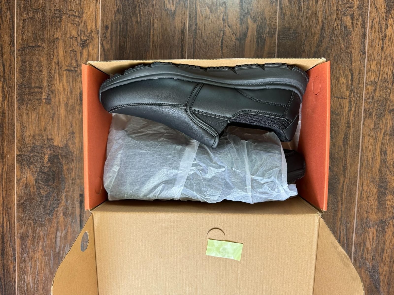 HISEA Non Slip Work Shoes for Men, Slip-On Loafers Chef Kitchen Shoes customer photo 2
