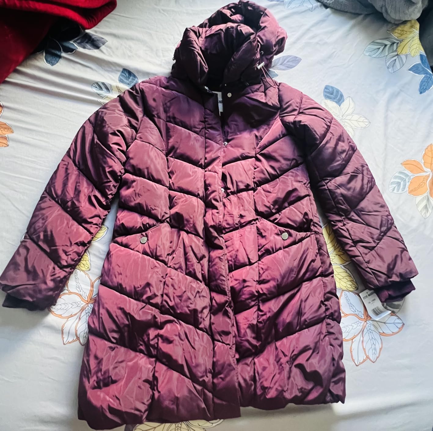 Steve Madden Womens Winter Coat, Long Puffer Jacket, Heavyweight Parka customer photo 1