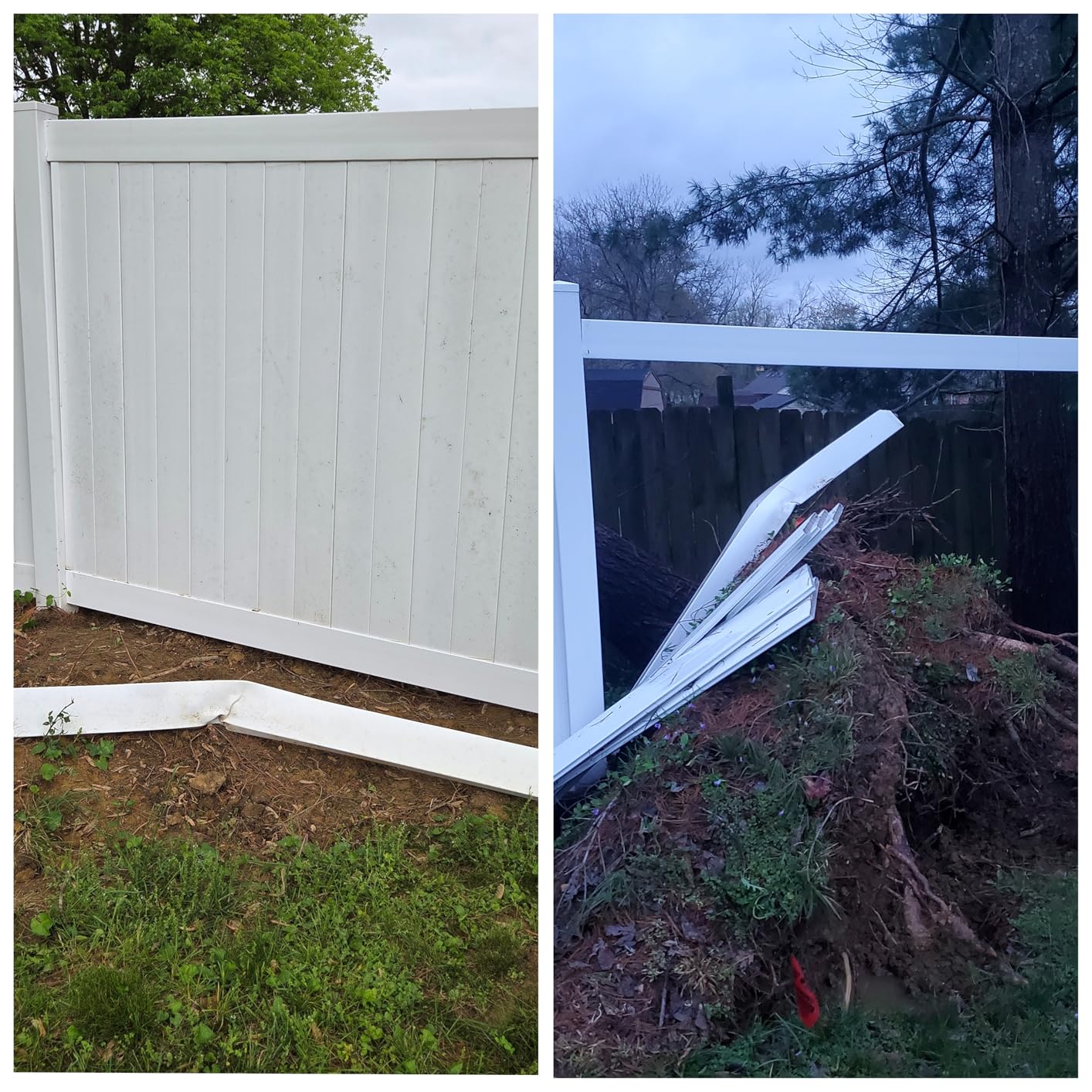 Vinyl Fence Warehouse - 8ft Vinyl Pocket Rails for Privacy Fence (6, White) customer photo 1