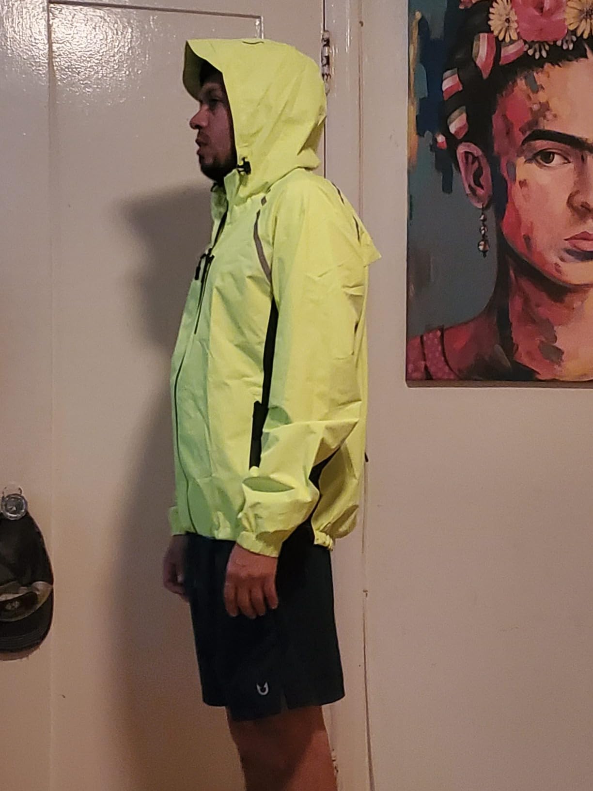 Bikewa Men's Cycling Rain Jackets Waterproof Running Bike Windbreaker Lightweight Packable Hooded Jacket customer photo 1