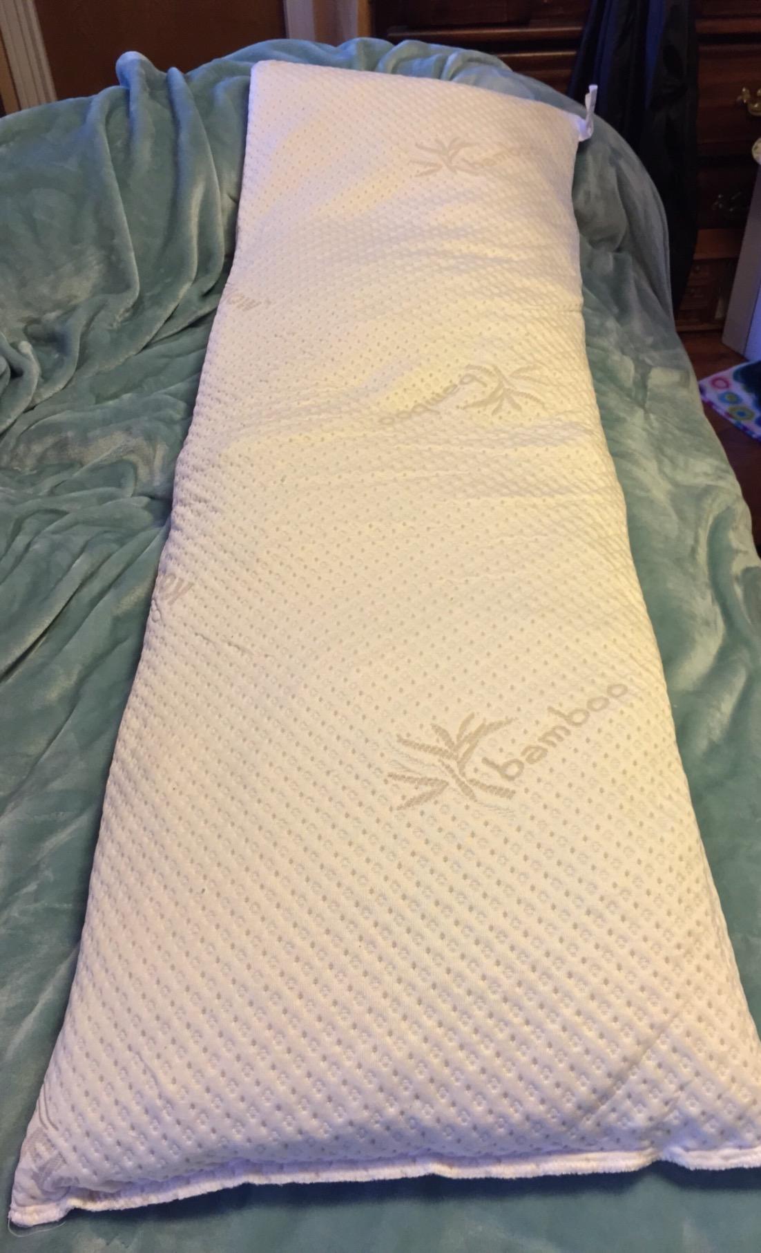 Snuggle-Pedic 18x54 Down Alternative Maternity Body Pillow for Side Sleeper customer photo 2
