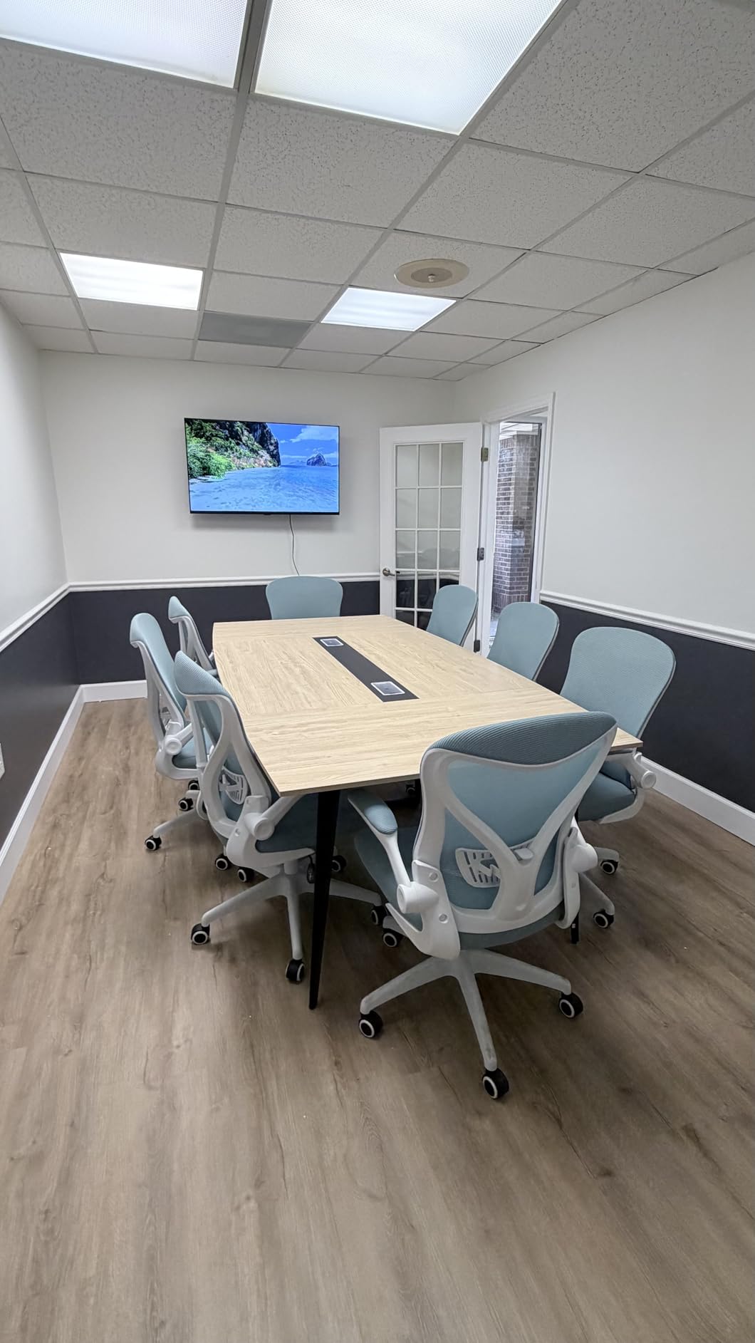 Tribesigns 6FT Conference Table, Rustic Rectangle 70.8